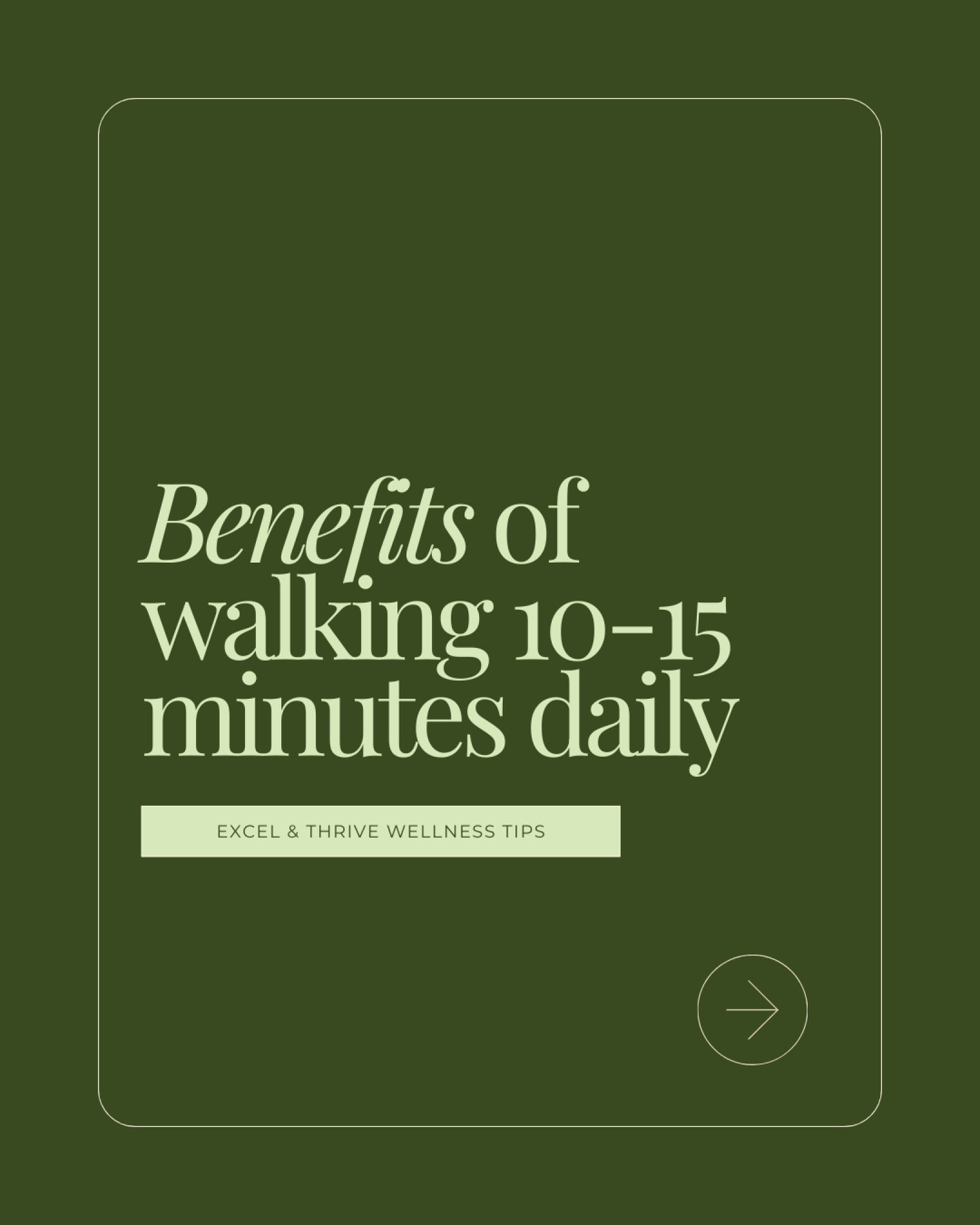 This week's blog is all about the ONE change for overall wellness that we would recommend to anyone: daily movement. We enjoy a daily walk, and the benefits are incredible. Here is a sneak peek, but make sure to subscribe for this week's blog to get 
