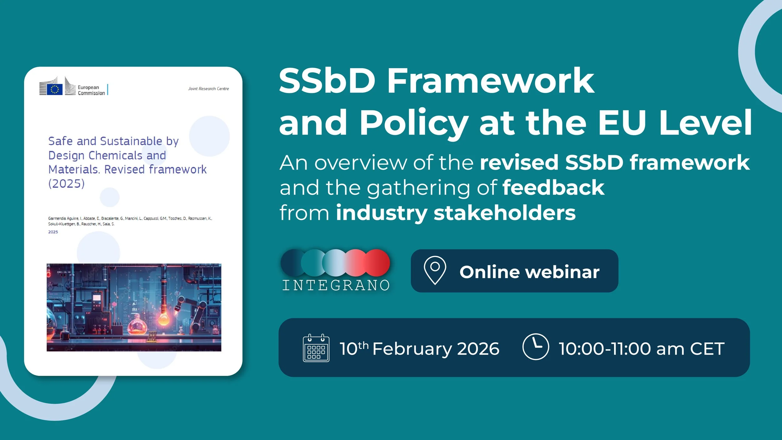 Webinar SSbD Framework  and Policy at the EU Level