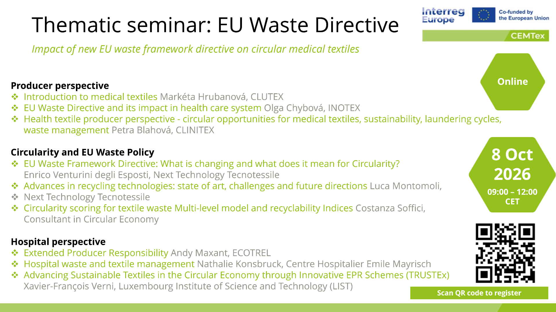 EU waste framework & circular medical textiles