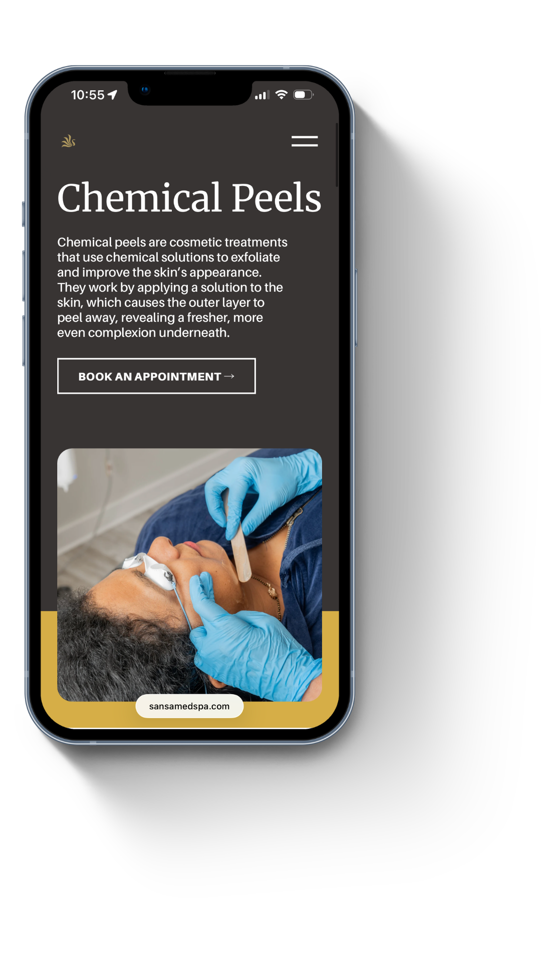 Sansa Med Spa Website