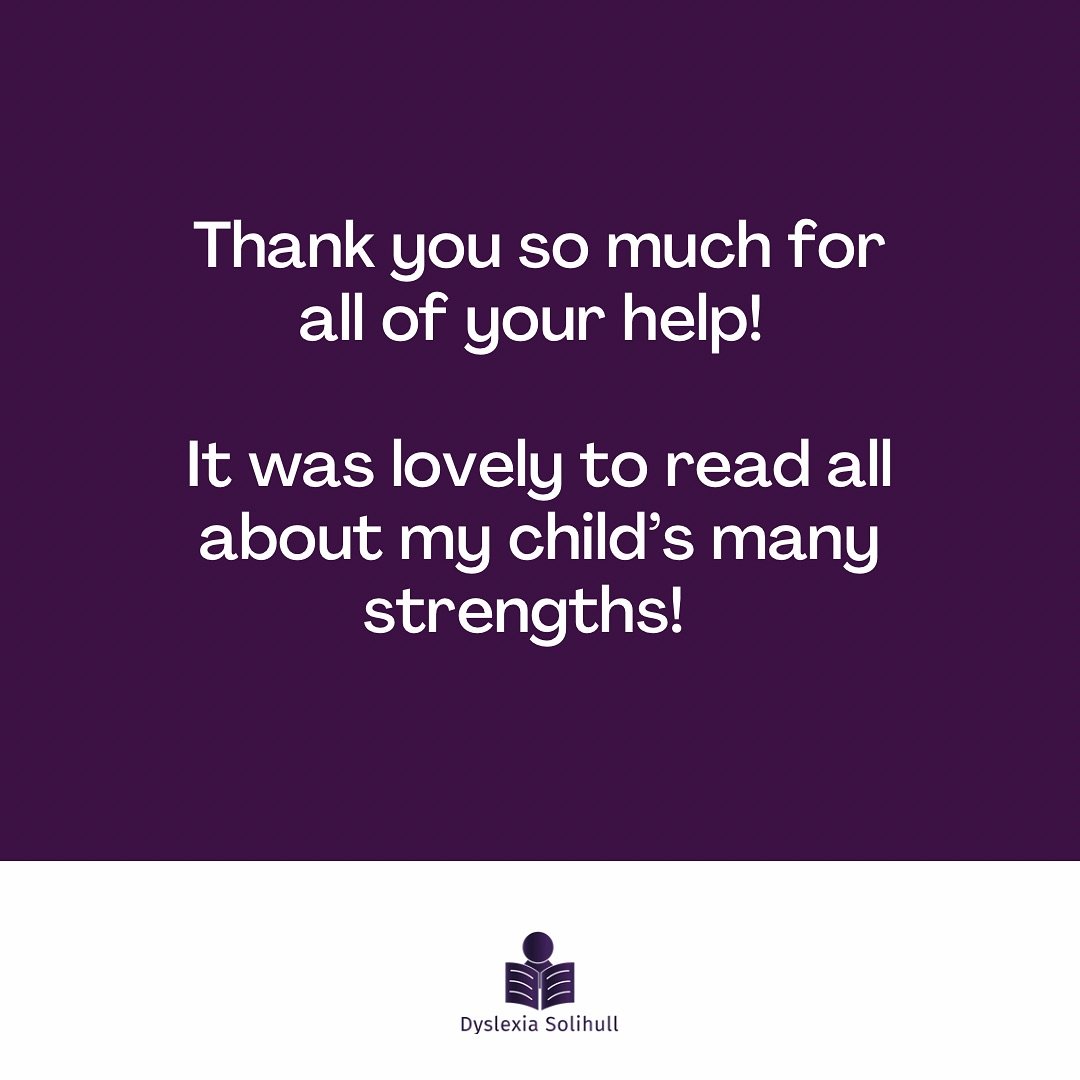 At @dyslexia_solihull we always look for strengths! 

Whilst it&rsquo;s important to recognise difficulties in reading and writing, it&rsquo;s also important to work out what underlying strengths there are! Not only does this support self-esteem, but