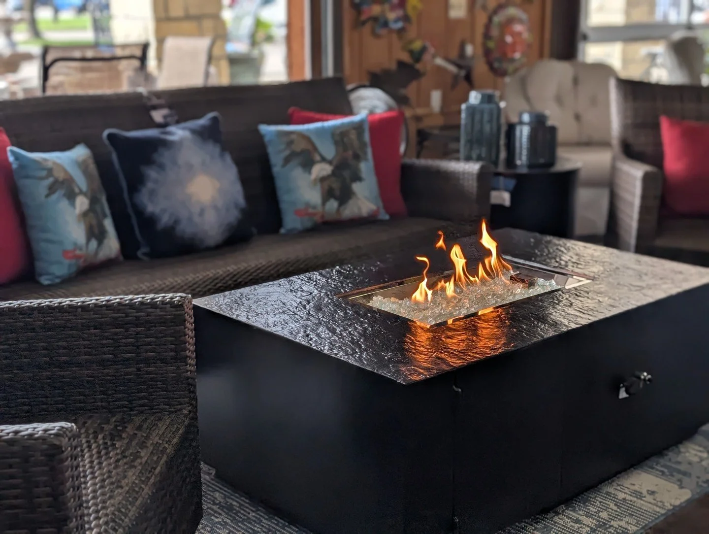 π Cozy season is calling — and the Outdoor Living Center is answering! From comfy furniture to warm fire features and fall décor that turns heads, we’ve got everything you need to make your outdoor space the place to be this seaso