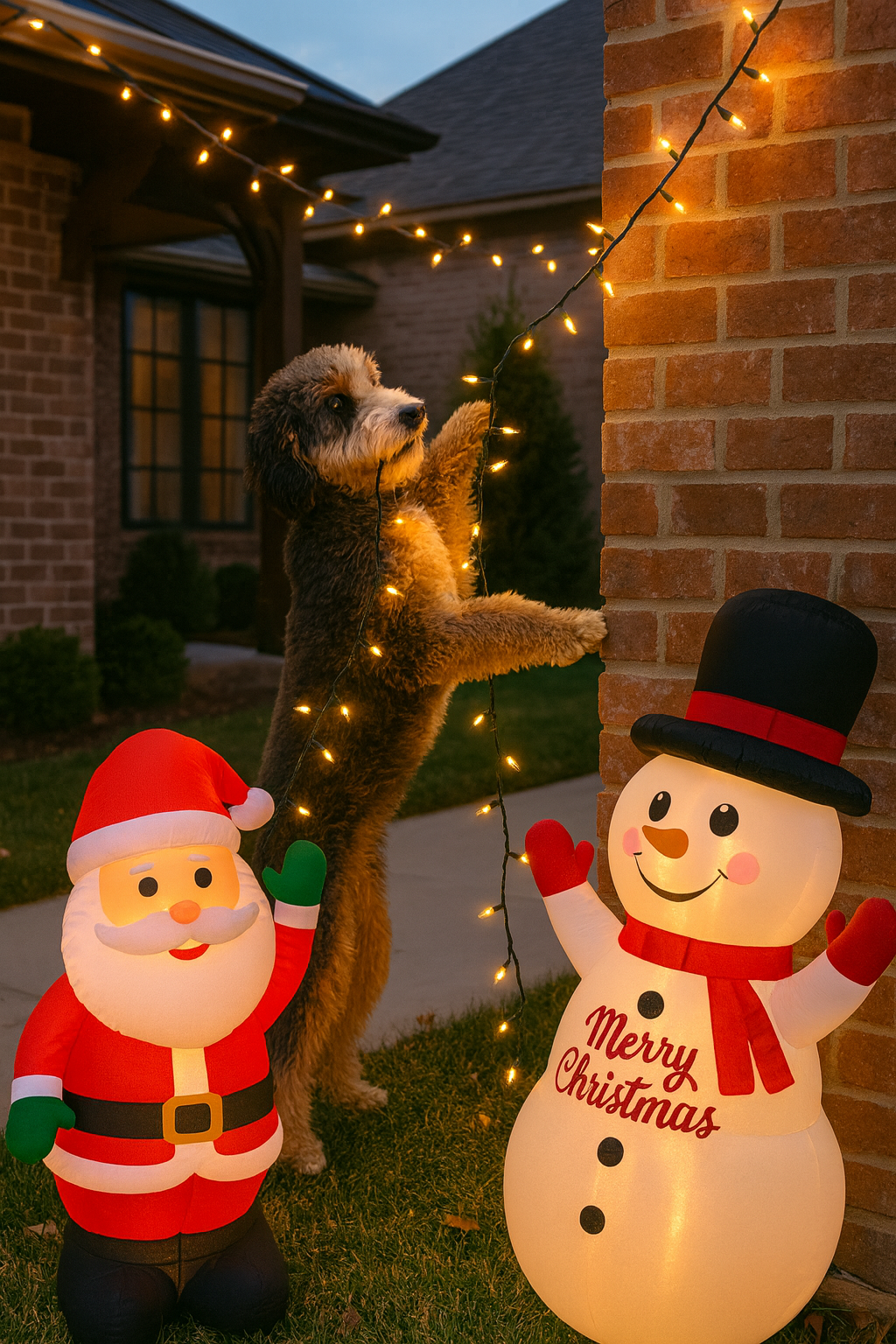 Brinx’s Backyard Blog: Winter Wonderland – Decorating Your Outdoor Space for the Holidays 🎄🐾
