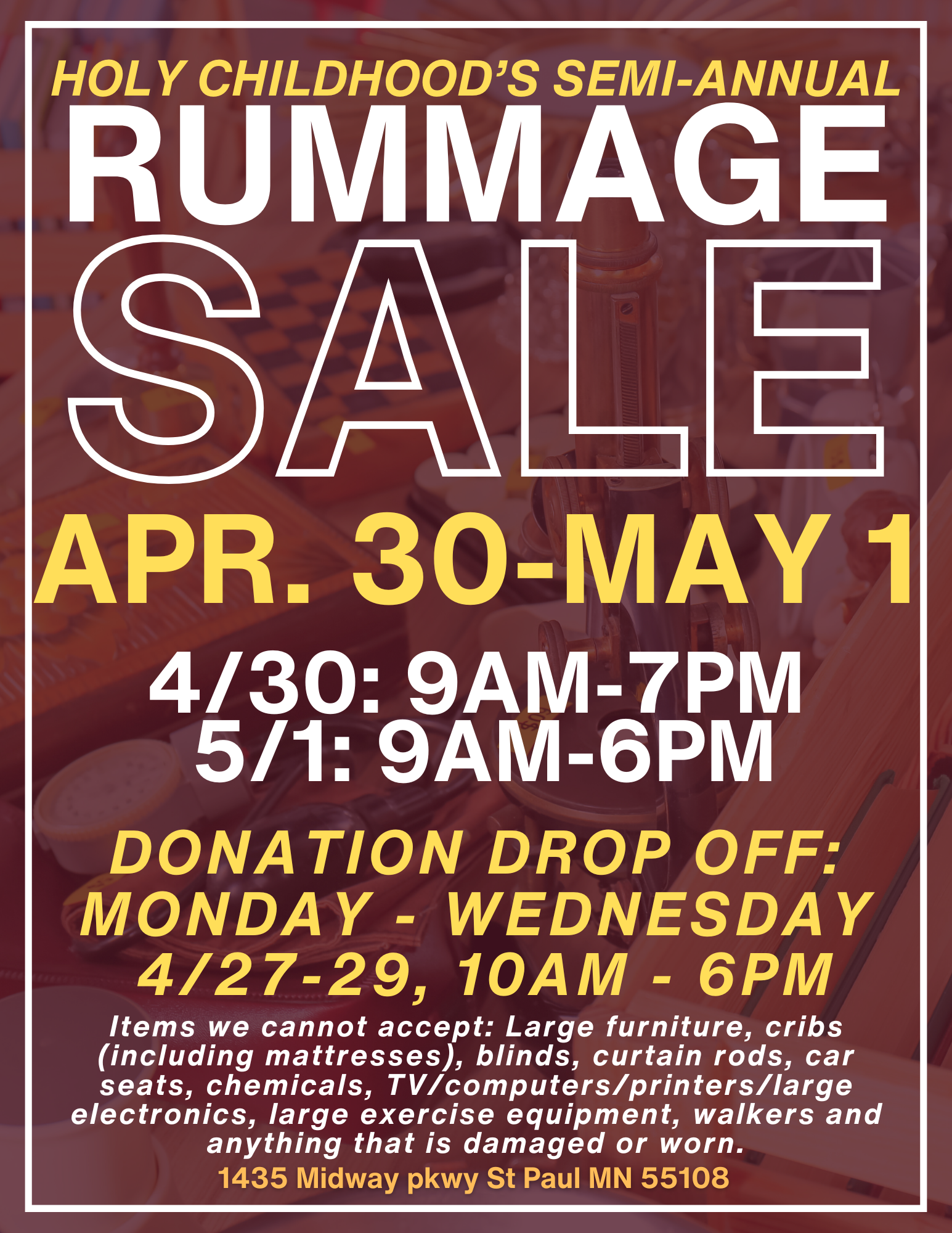 Holy Childhood Rummage Sale