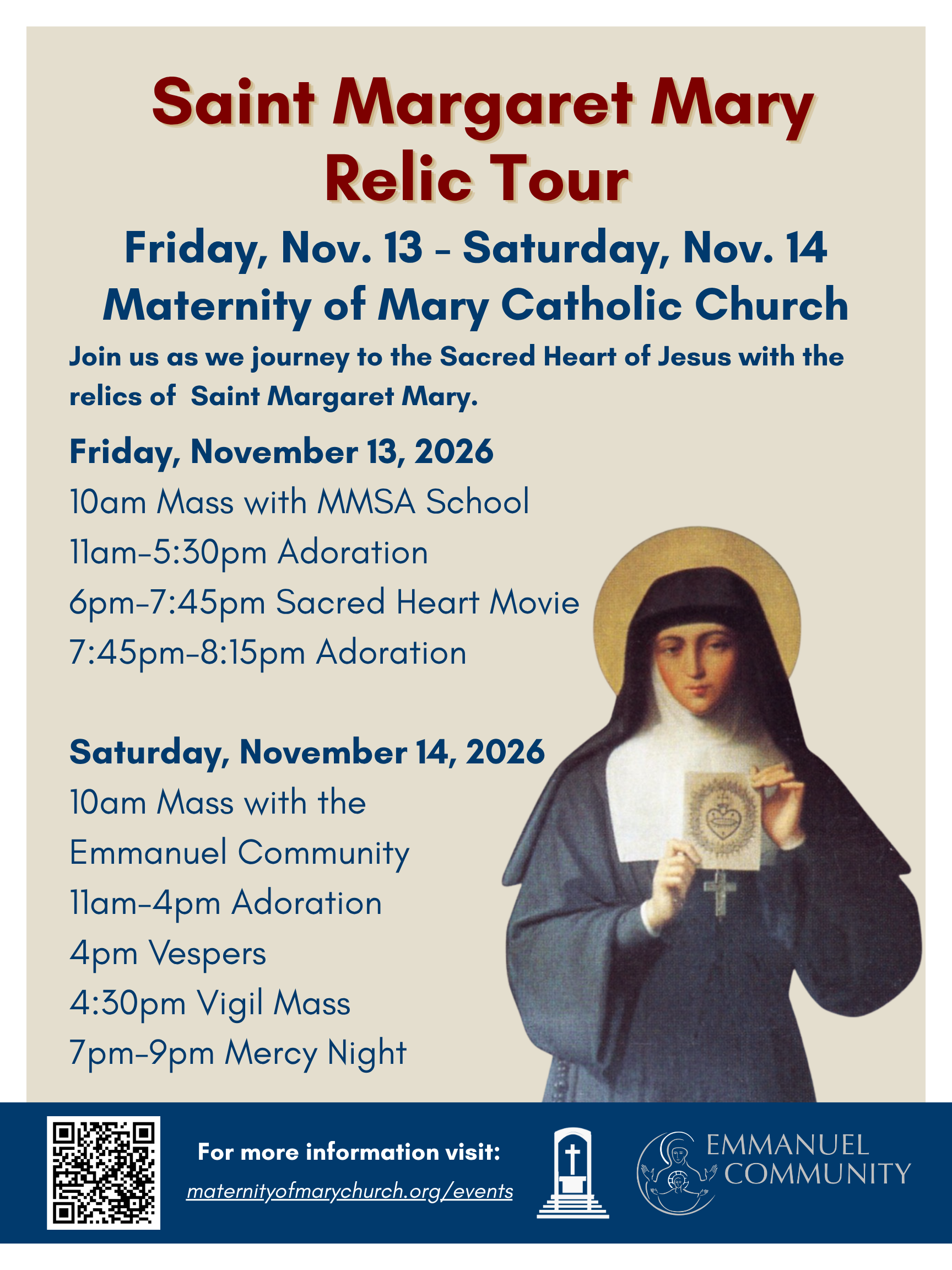St Margaret Mary Relic Tour