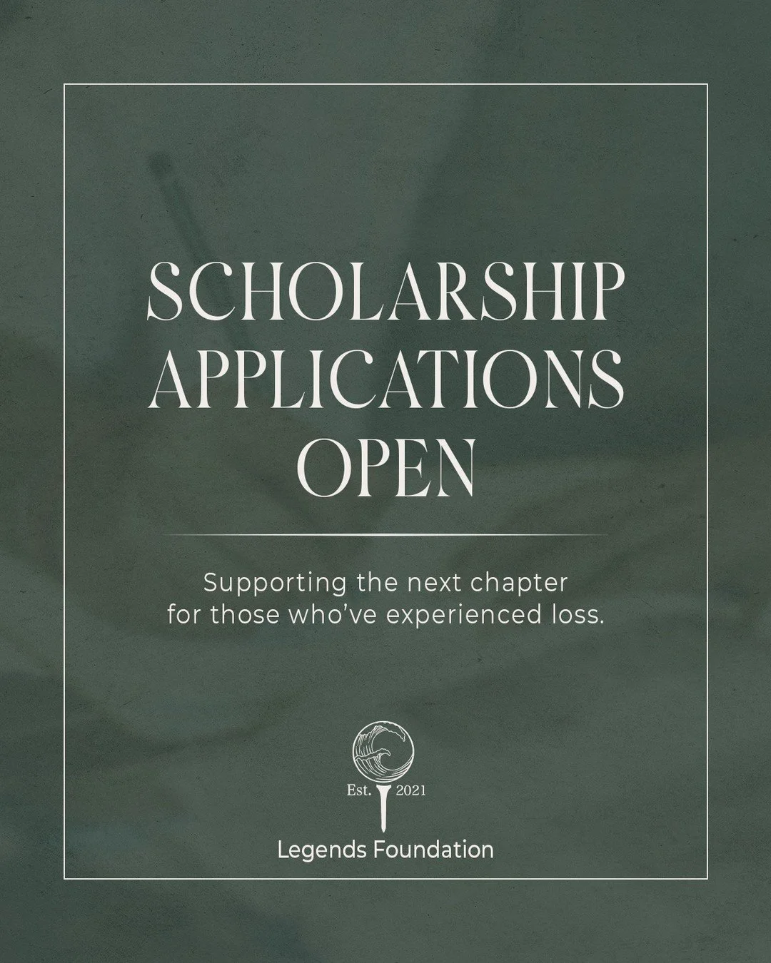 Scholarship applications are now open.

At The Legends Foundation, this scholarship represents more than just financial support, it&rsquo;s about helping students continue moving forward with confidence, purpose, and a community behind them.

We&rsqu