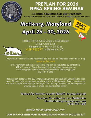 National Police Bloodhound Association