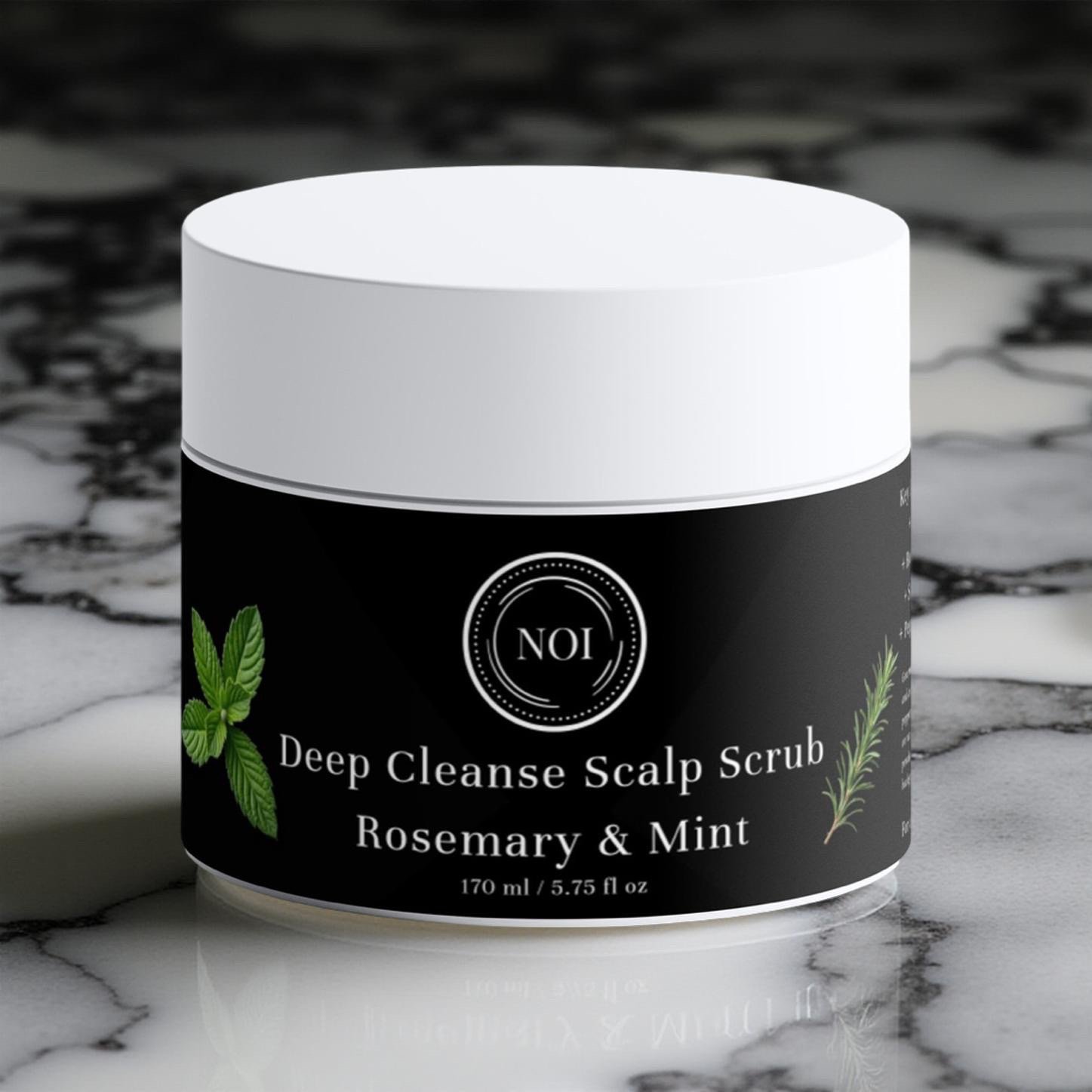 Deep Cleanse Scalp Scrub- Rosemary & Mint
