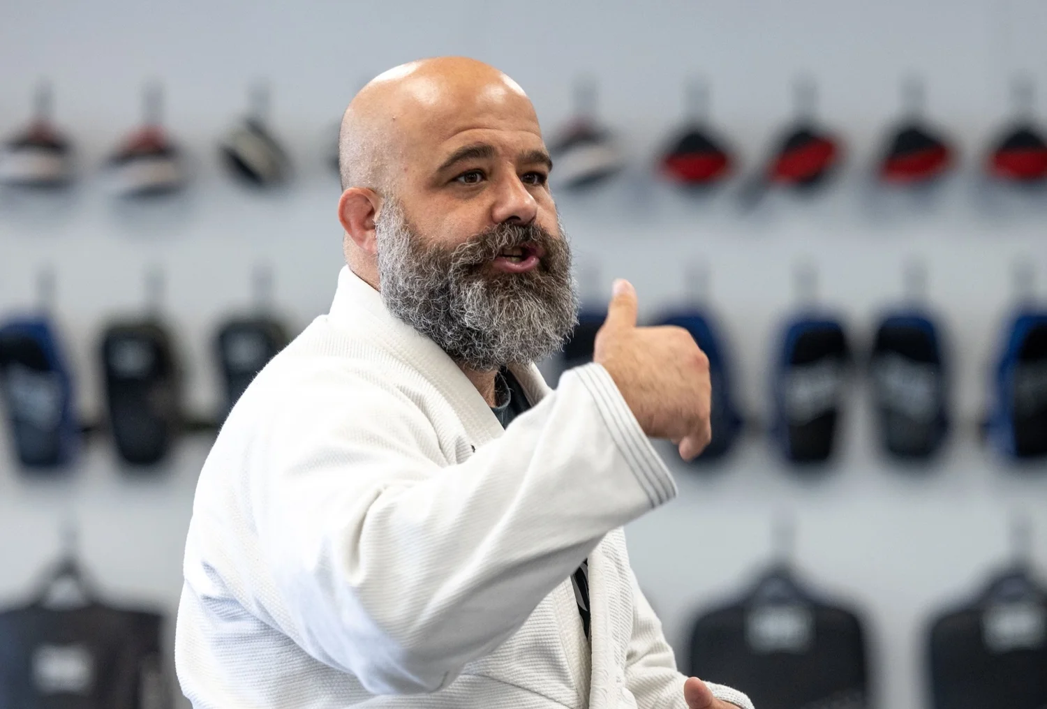 Bruno Tank Mendes, one of the founders of Soul Fighters, at a Brazilian Jiu-Jitsu event