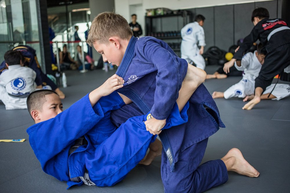 Children practicing Brazilian Jiu-Jitsu at Soul Fighters Allen
