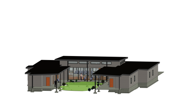 Back of the house rendering