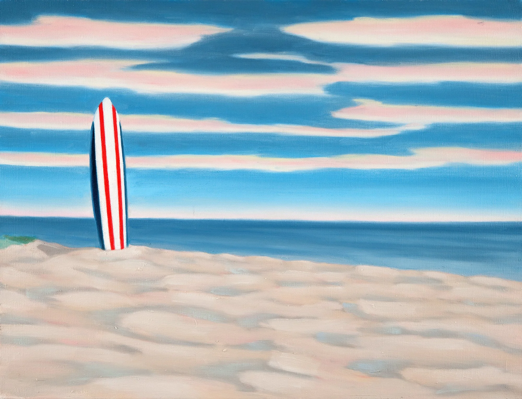 Red, White, Blue Striped Board, 2009