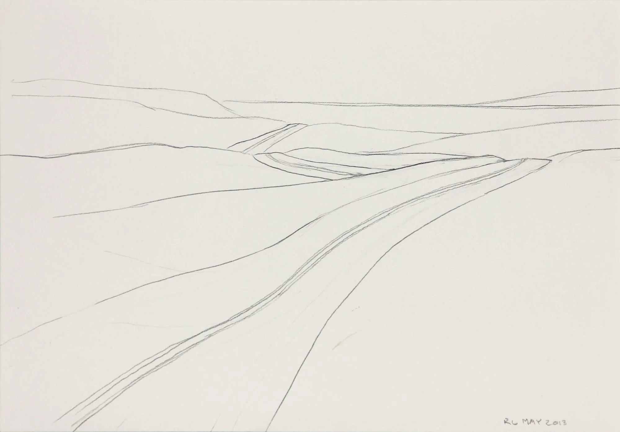 Line Drawing of Road, 2013