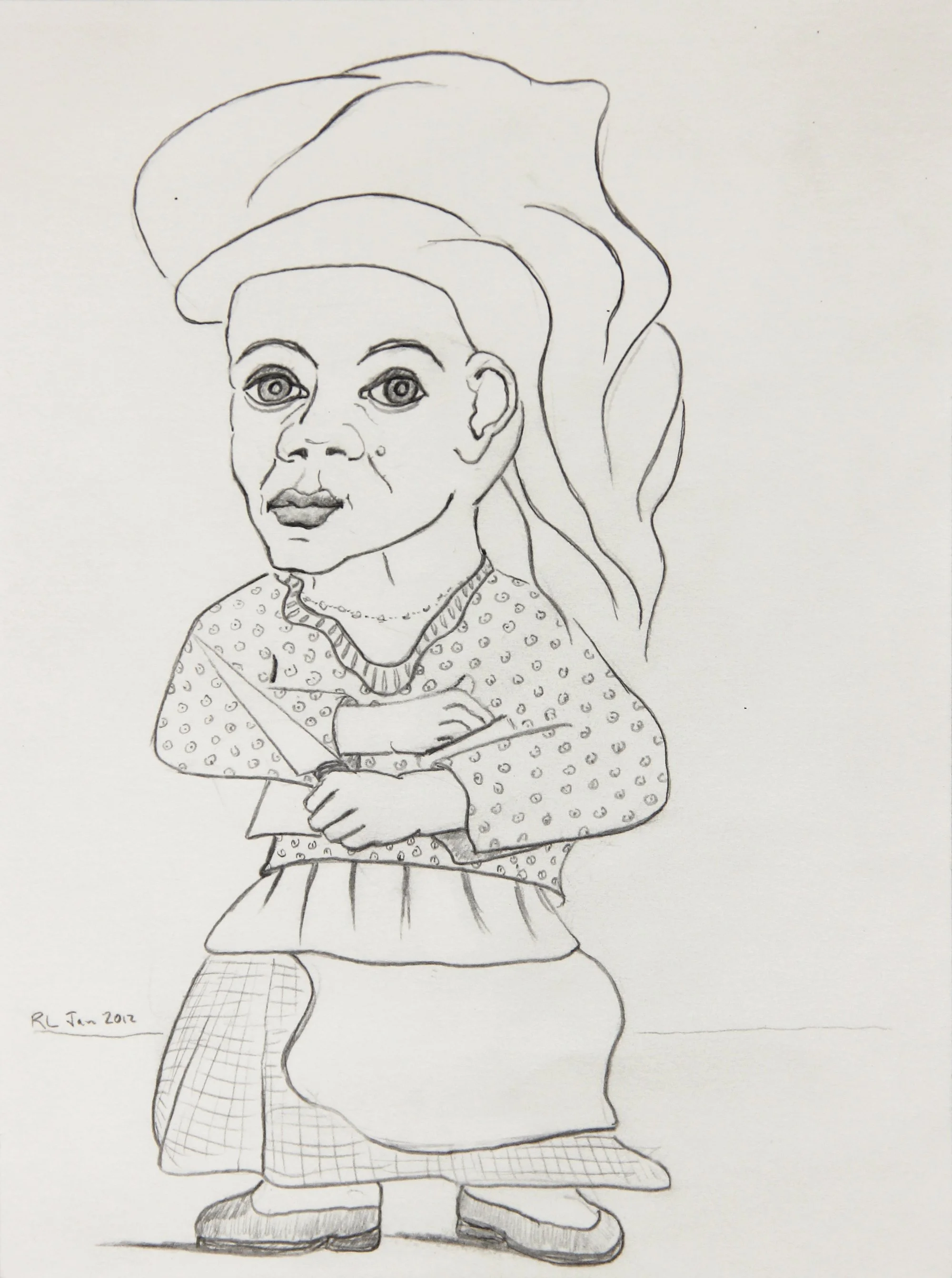 Woman with Knife, 2012