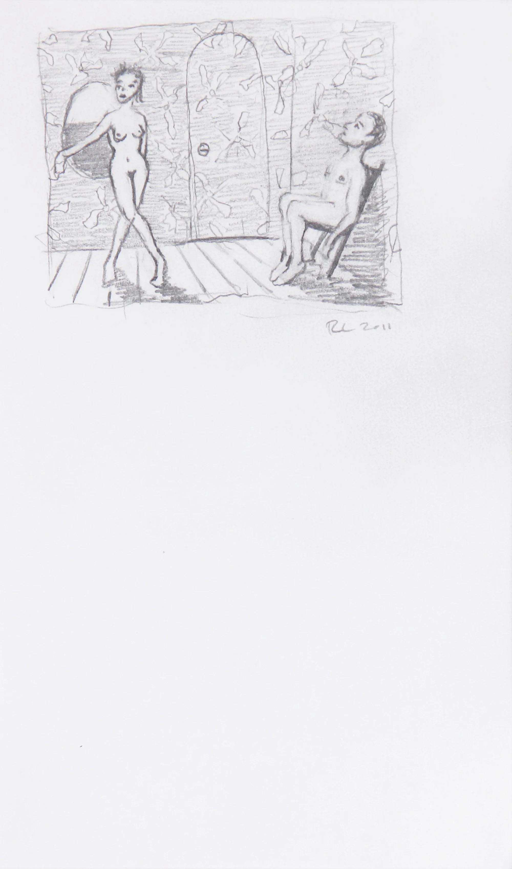 Nude Couple in Boat, 2011