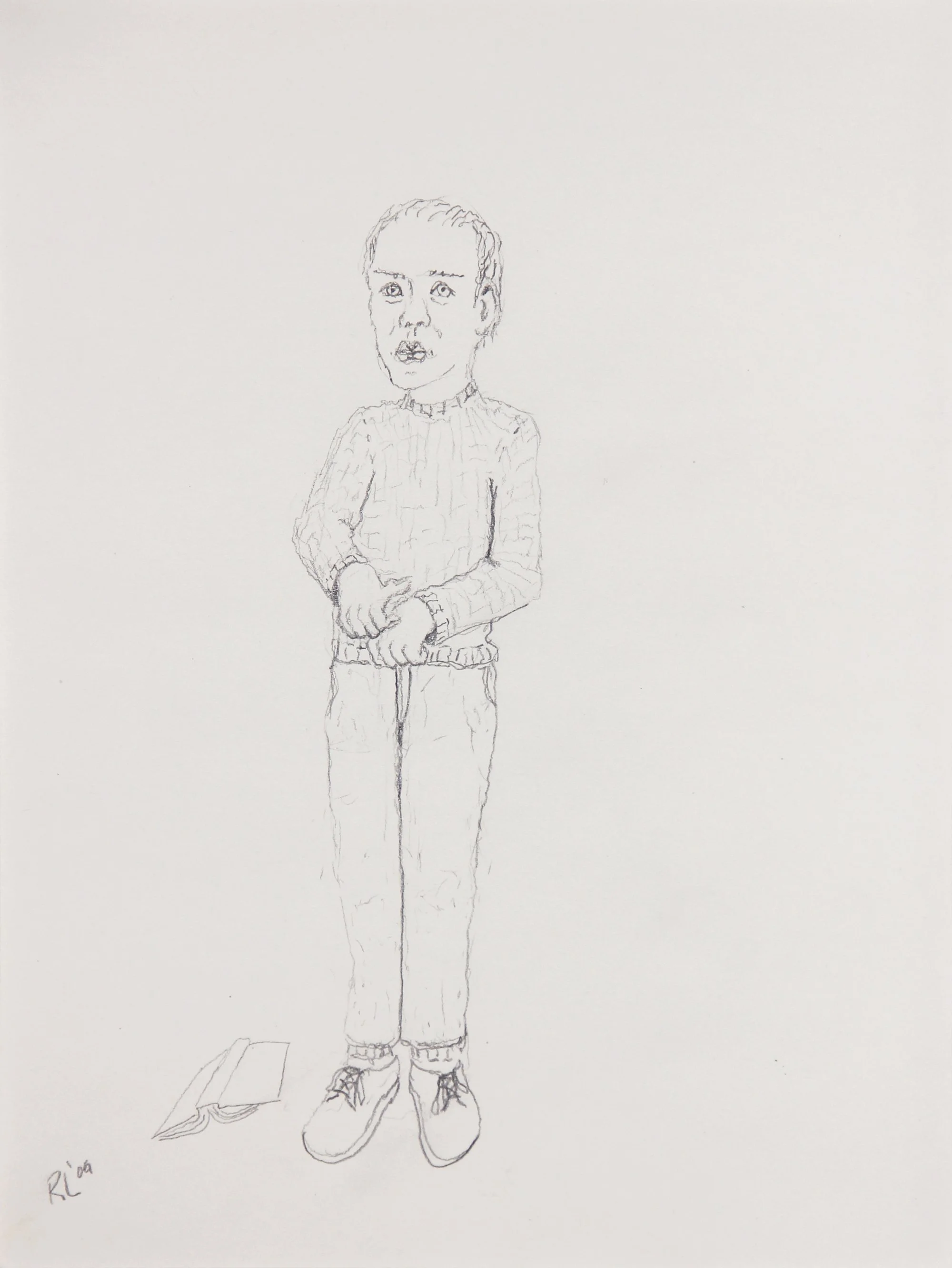 Man with Dropped Book, 2009