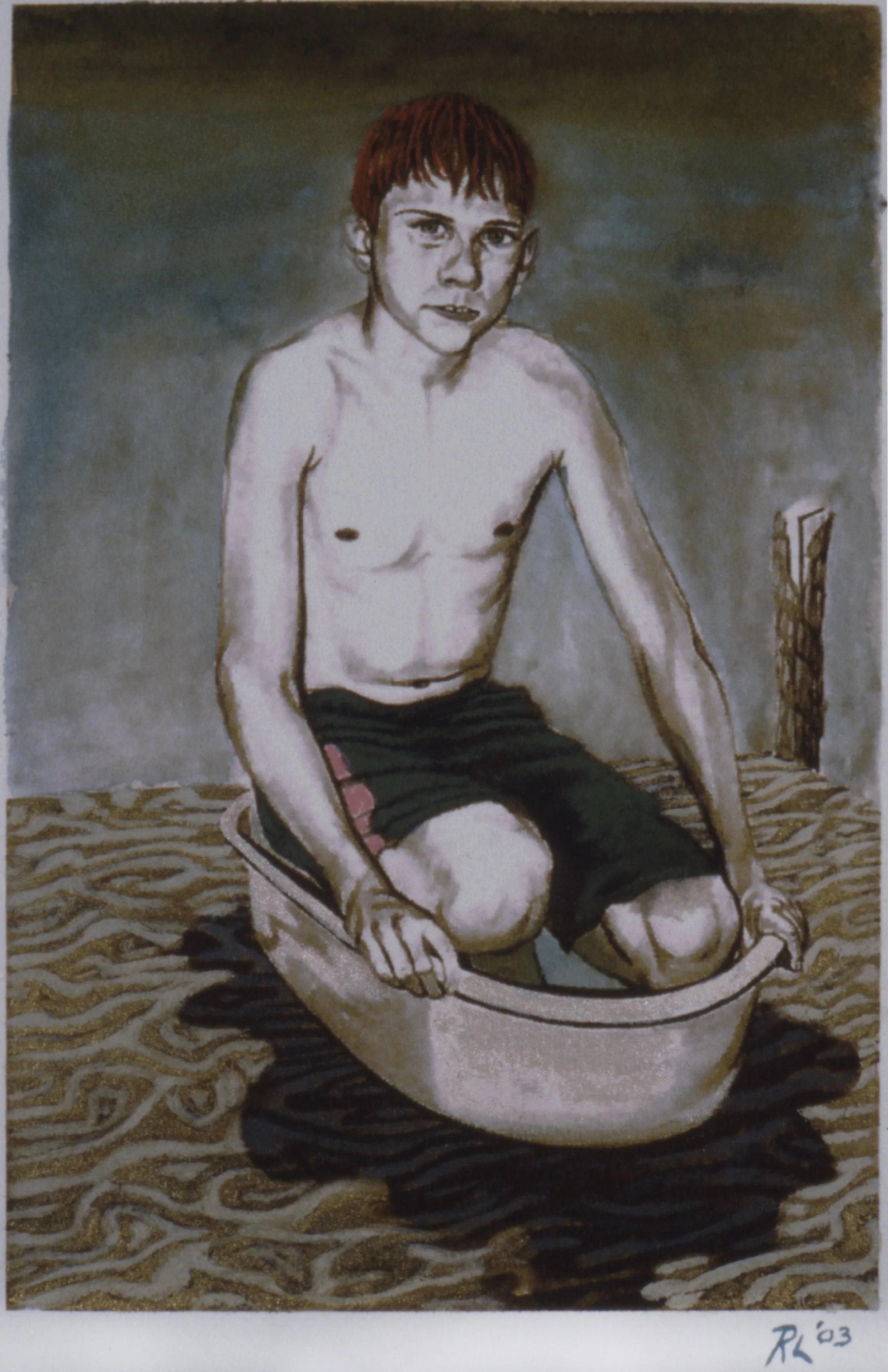 Boy In Tub (colored), 2003
