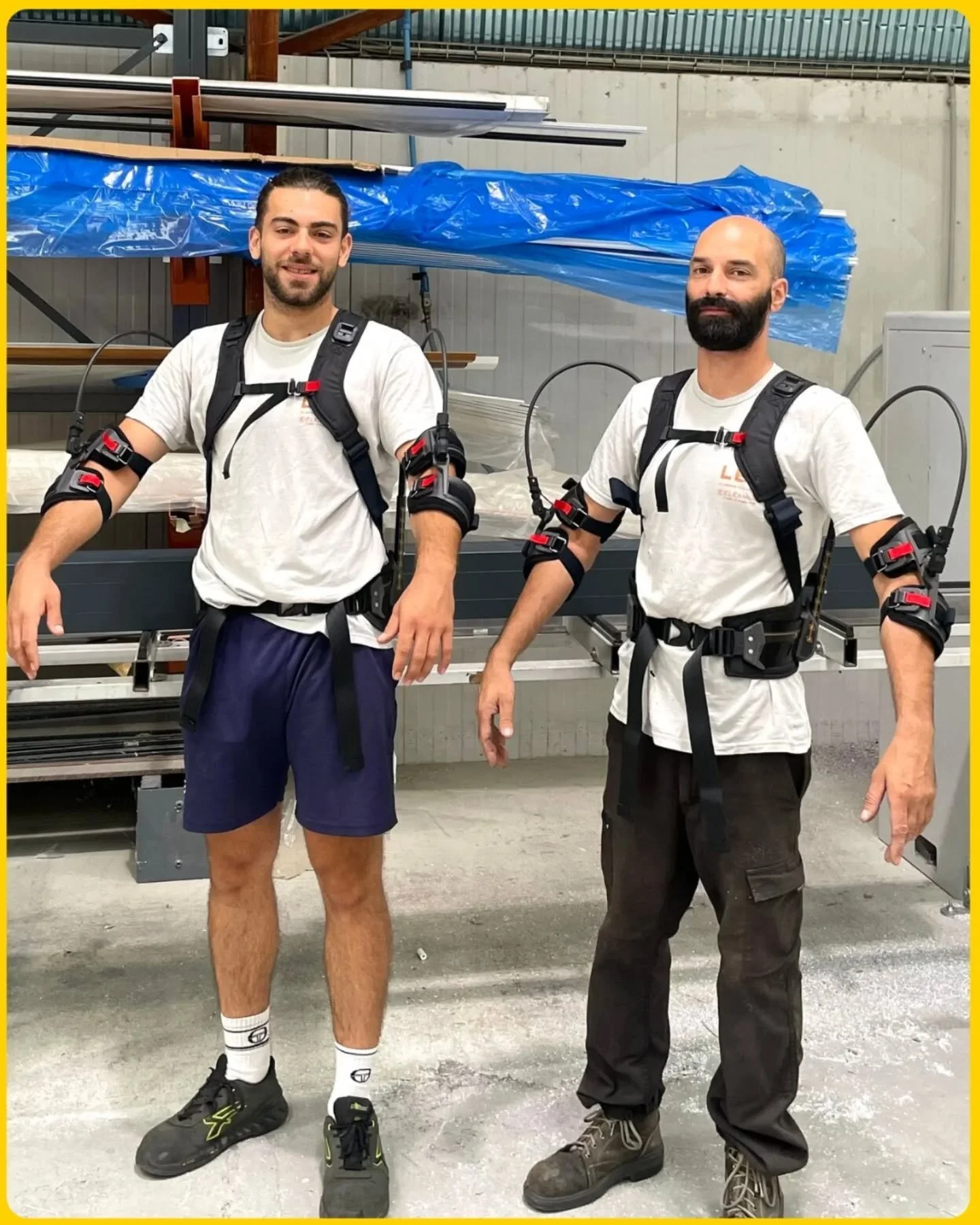 🚚 New delivery in Var!
Last week, we brought the HAPO Front to the teams at SI TECH INDUSTRIE.

3 kg less on each arm.
For hours of work at shoulder height or arms forward&hellip; that&rsquo;s a game changer.

They tried it ✅
They loved it ❤️
They&r