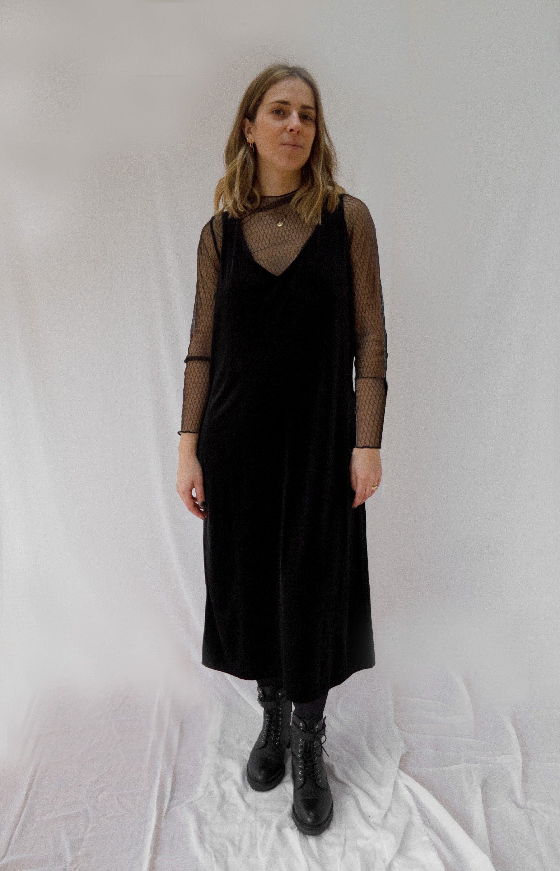 Vintage Velvet Laura Ashley Dress