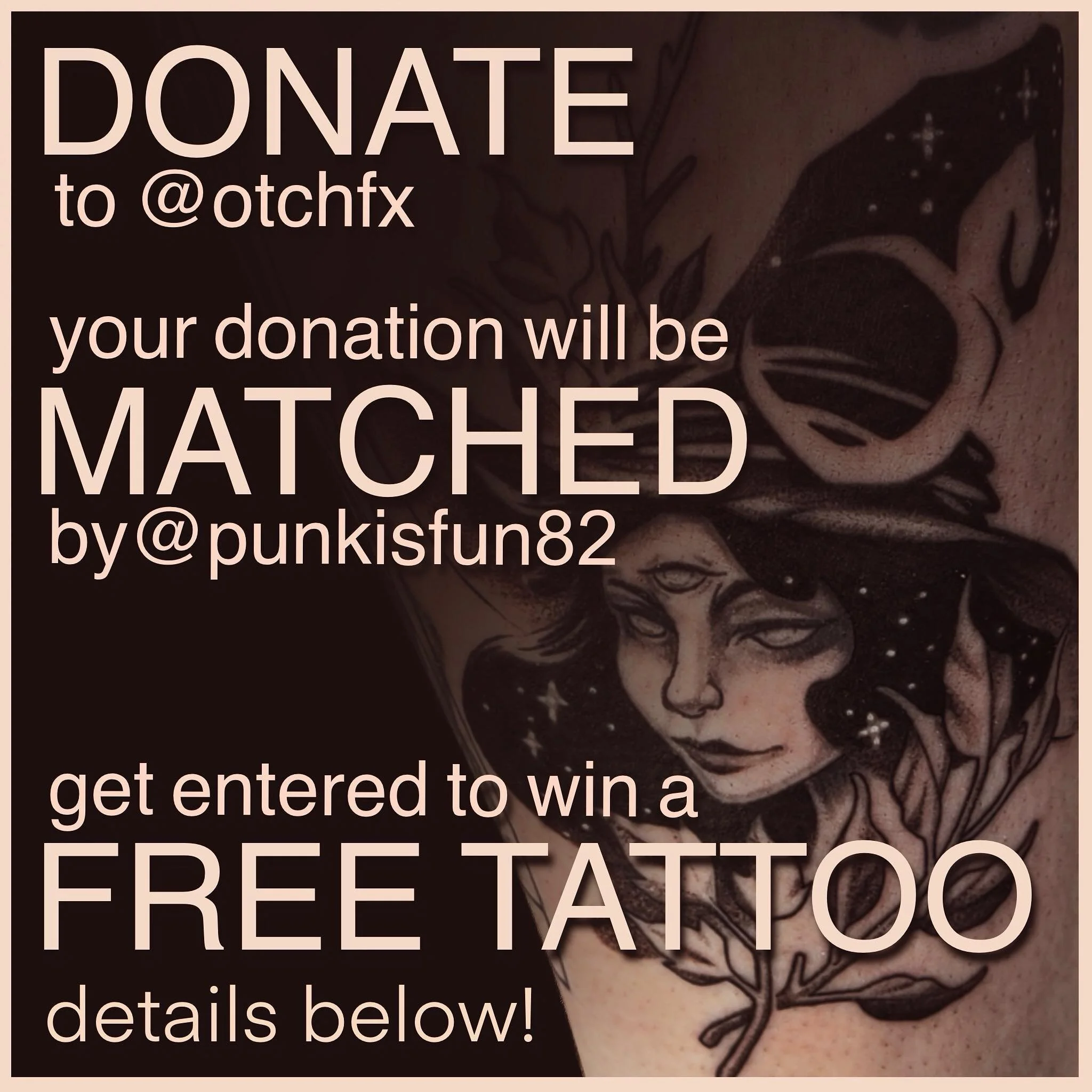 Incase you missed it, we will be doing a draw for a free 2 hour tattoo and are looking to get as many donations to Out of the Cold Hfx as possible. If you&rsquo;d like to support a wonderful organization, get your donation doubled and also get the ch