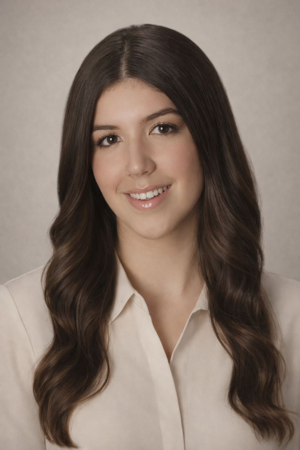 Close-up view of modern architectural white curved wall with parallel lines.