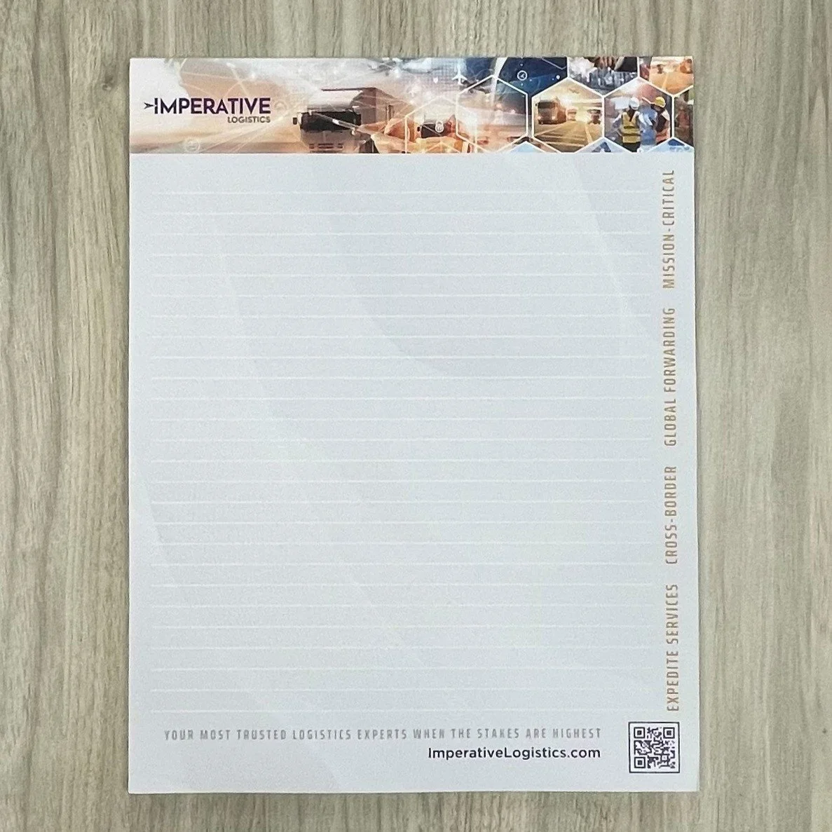Imperative Logistics Large Notepad