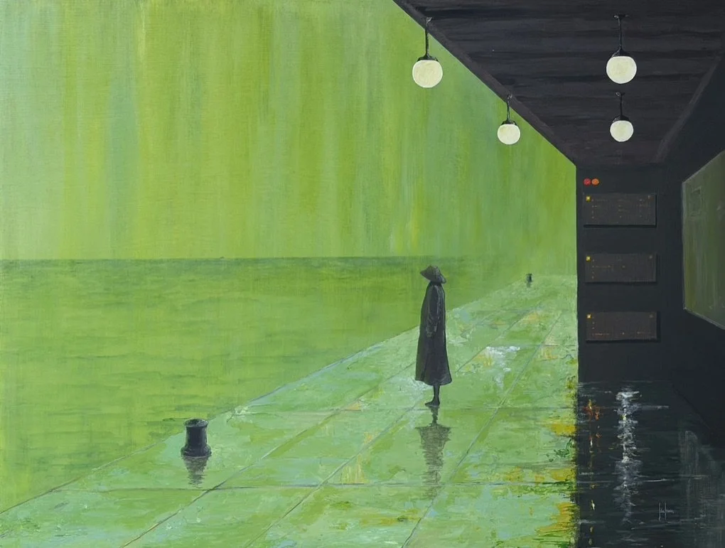 A Possibility Barely Visible 
Acrylic on Baltic Birch
Giclée Framed Prints available 40cm x 40cm