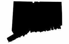 Map of Connecticut indicating telehealth psychiatric services