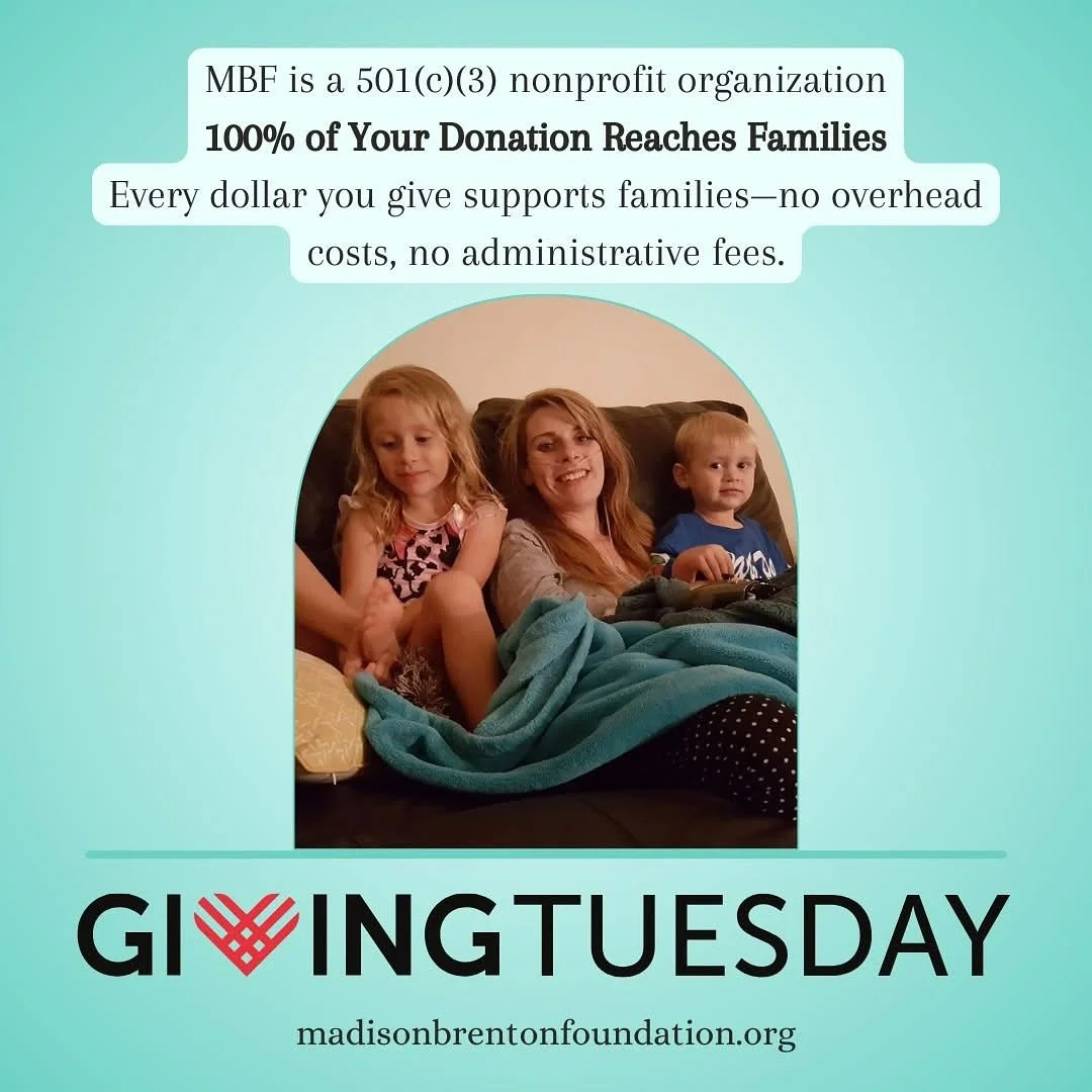 Giving Tuesday is tomorrow 🩵
As we prepare for a day centered around generosity and purpose, we&rsquo;re reminded of the families who have felt Madi&rsquo;s light through support, resources, and community.

Your donation, no matter the size, helps u