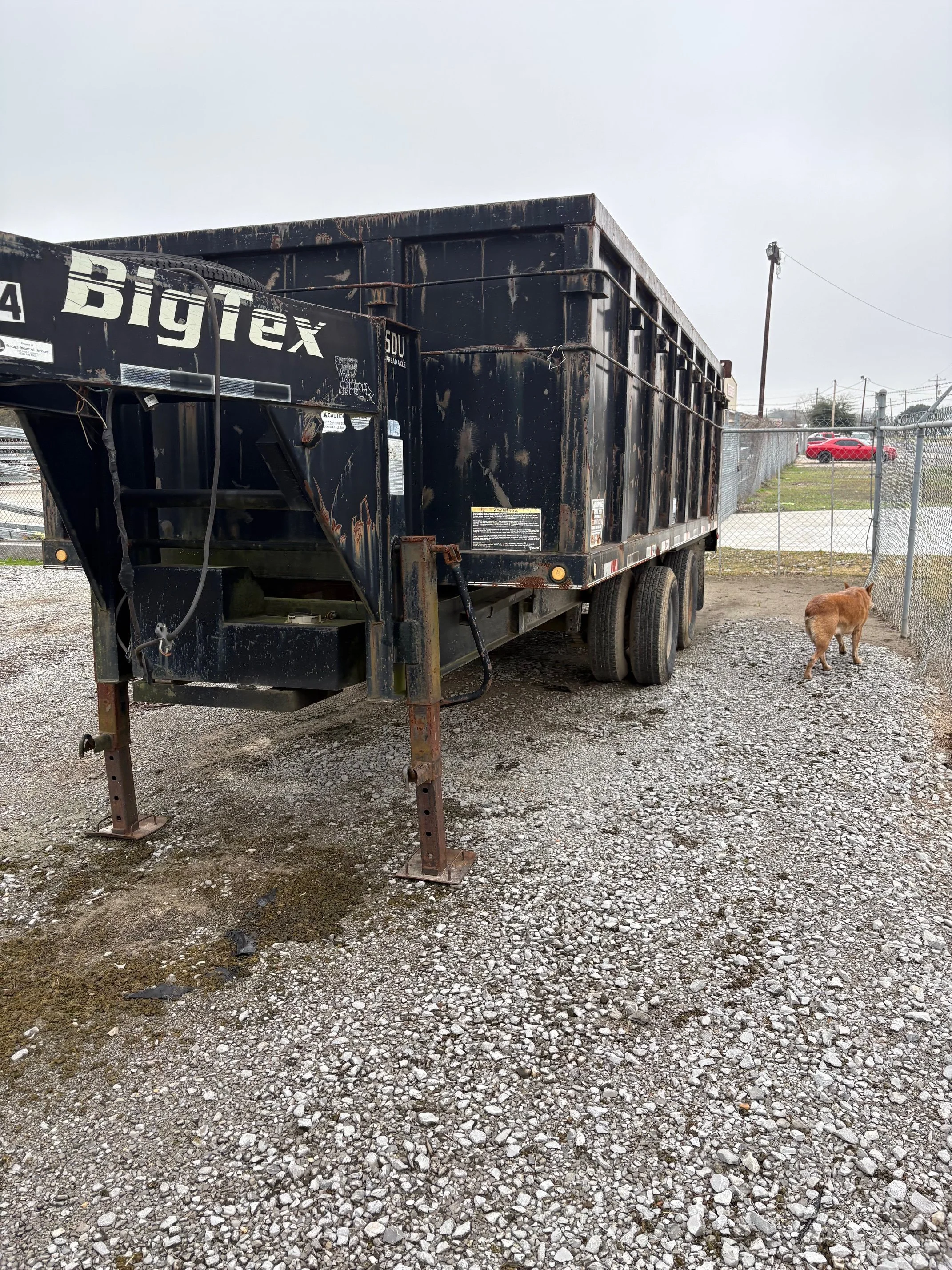 *SOLD* BigTex 25DU Spread Axle Dump Trailer