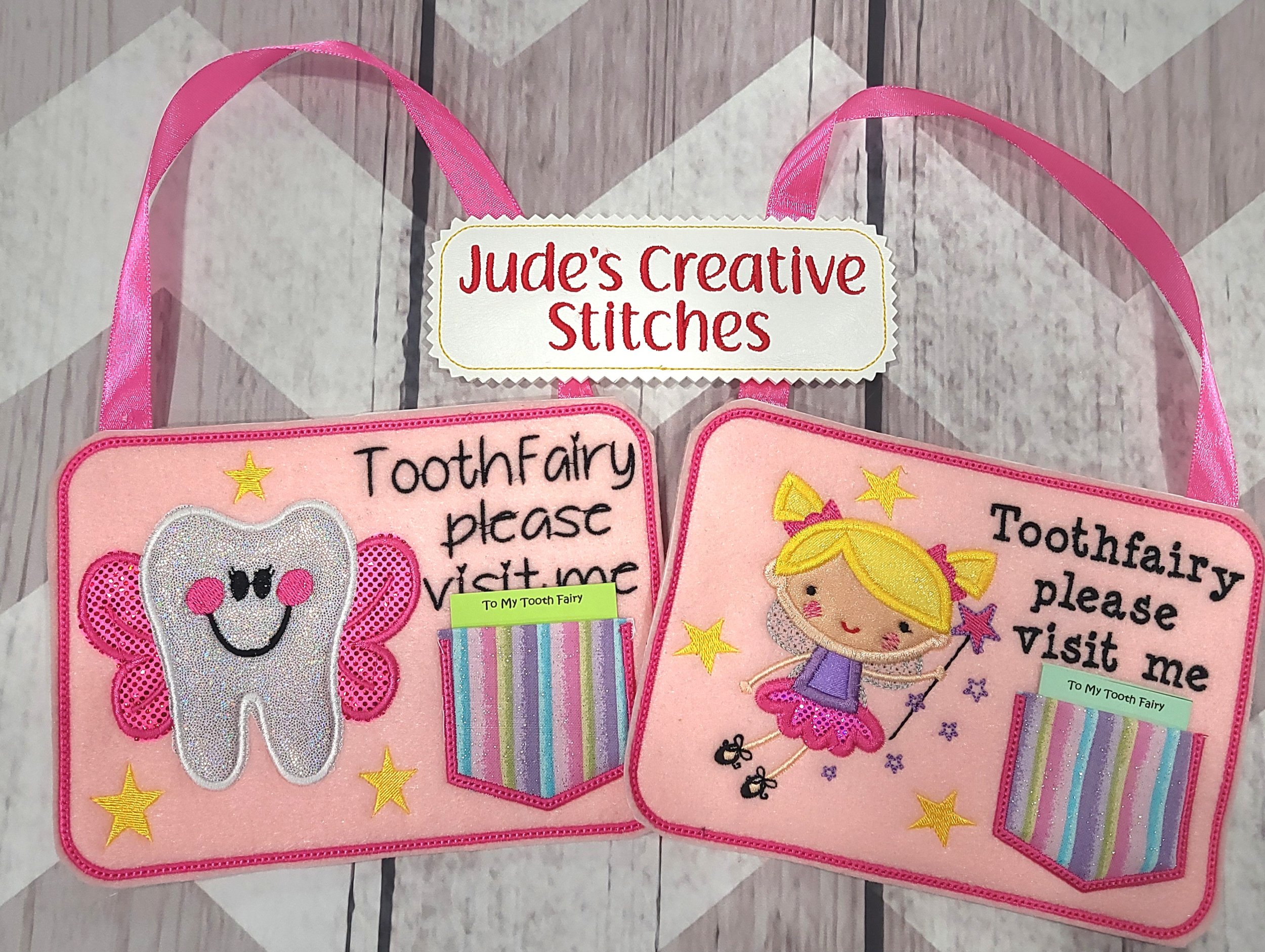 Tooth Fairy Door Hanger -LGE - Personalized