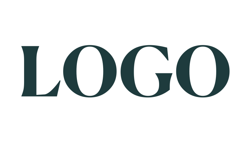 Black and white graphic with the word "LOGO" in large, stylized font.