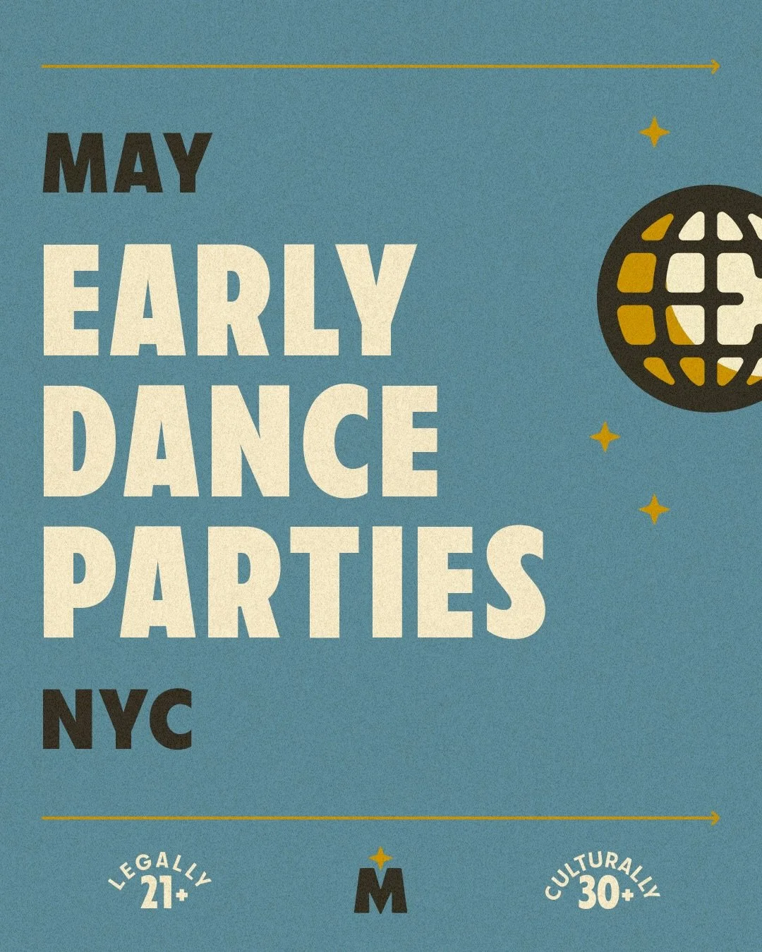 The countdown to summer is on; your May Matinee Calendar has arrived ☀️

What is Matinee, you ask? We throw early dance parties in NYC for millennials and 30+ party people that also like a good night&rsquo;s rest.

Our parties offer a wide array of g