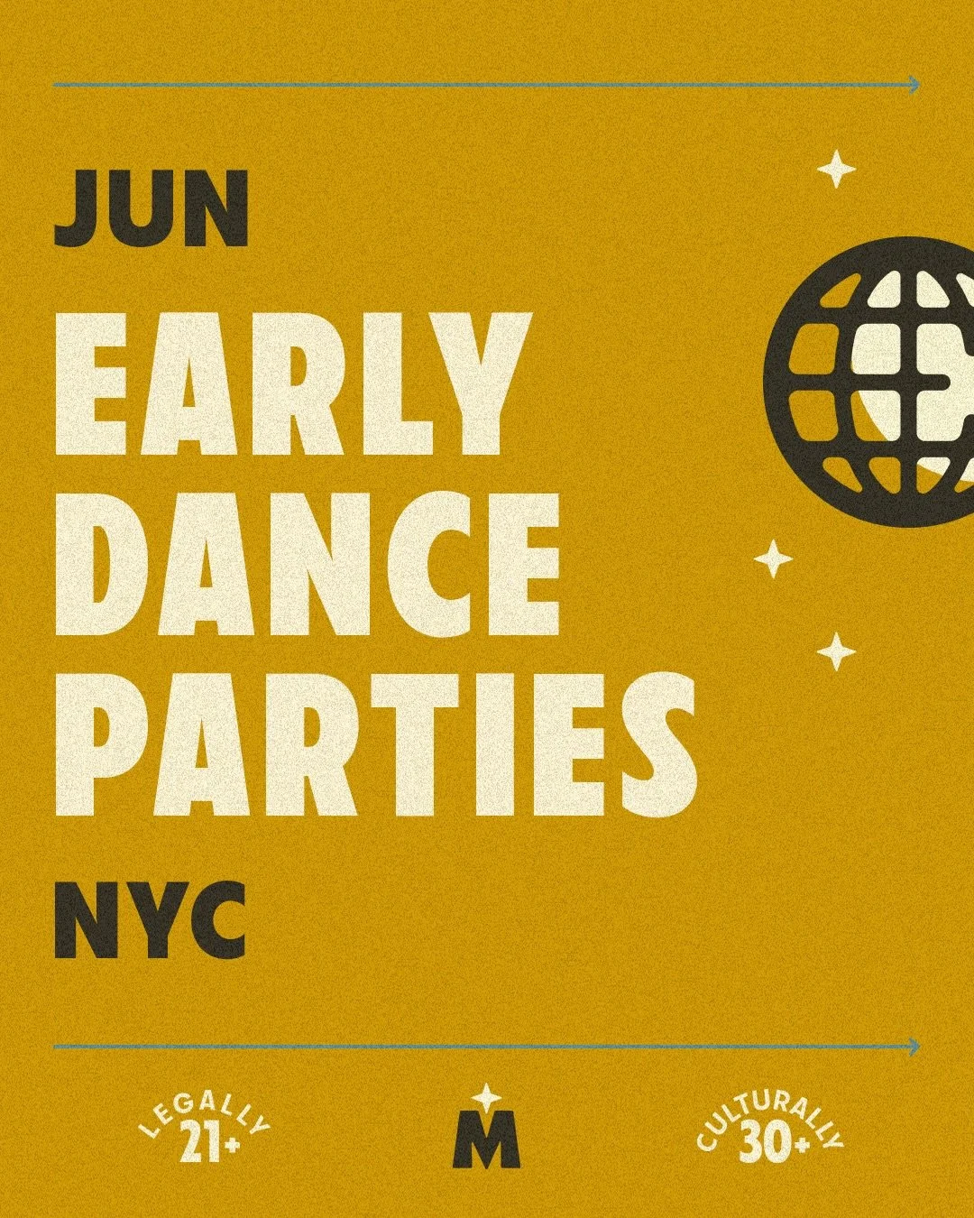 The June Matinee Calendar is hot off the presses! ☀️

What is Matinee, you ask? We throw early dance parties in NYC for millennials and 30+ party people that also like a good night&rsquo;s rest.

Our parties offer a wide array of genres and decades t