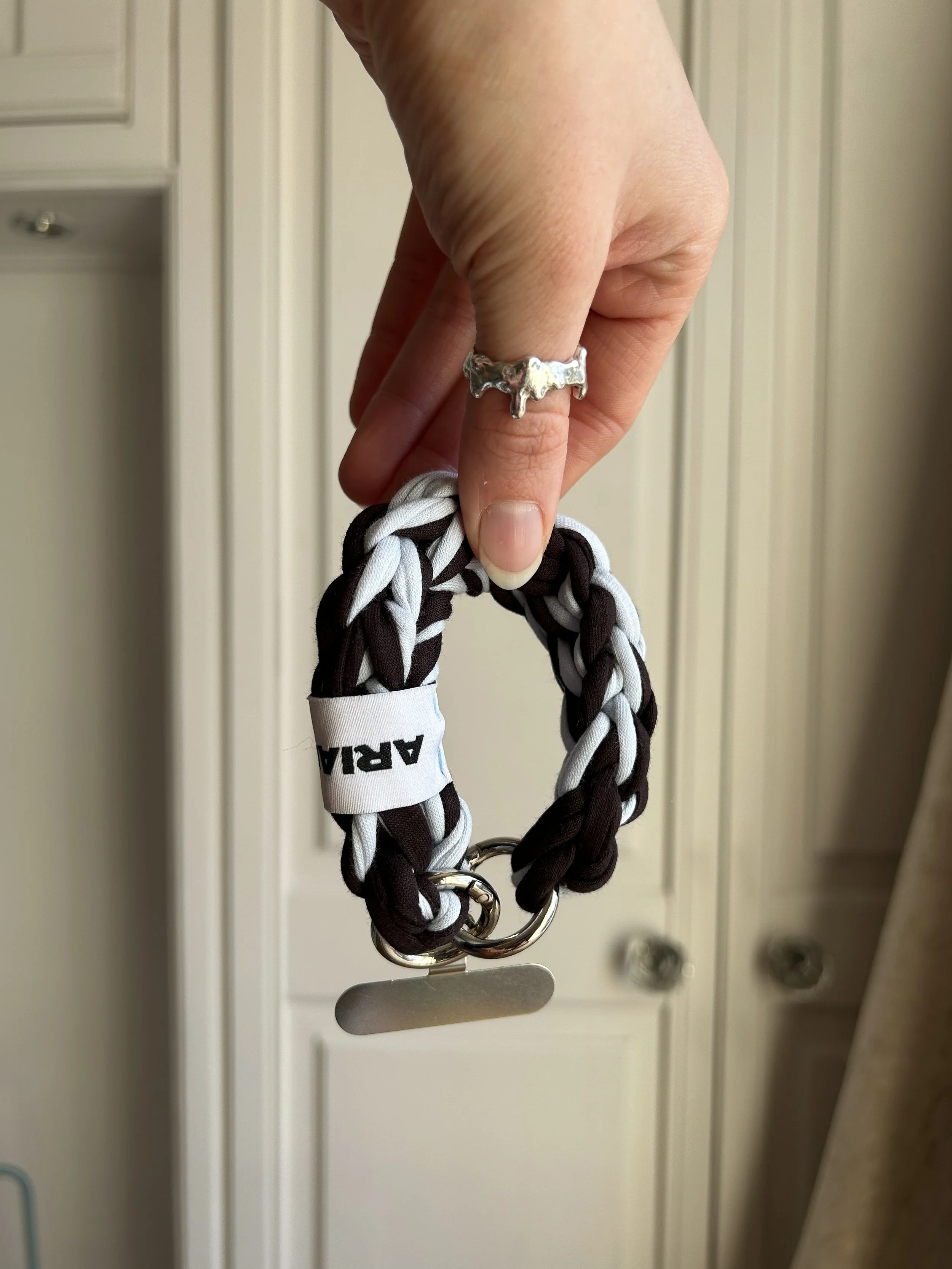 Ebony + Sky Everyday Wrist Strap