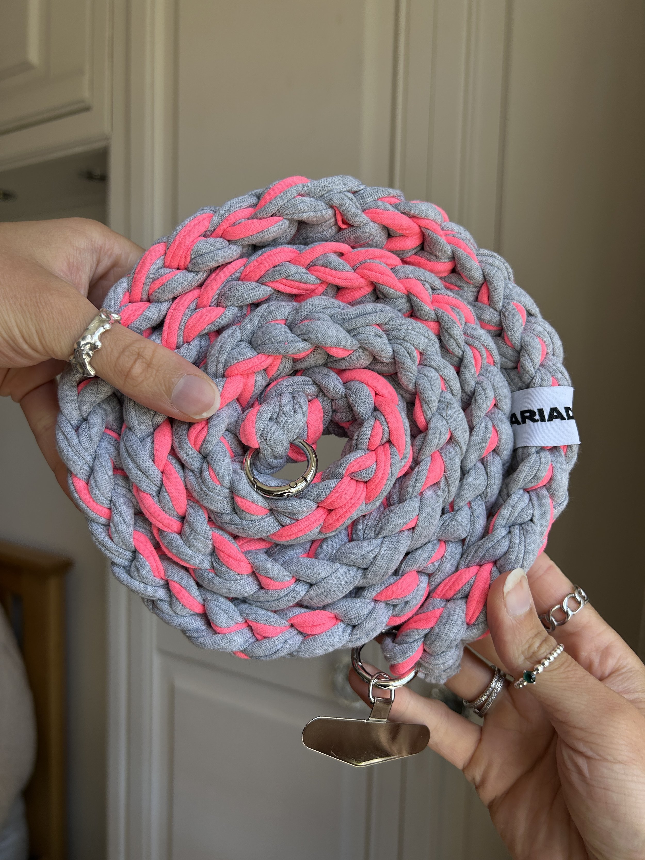 Neon Pink + Grey Everyday Strap