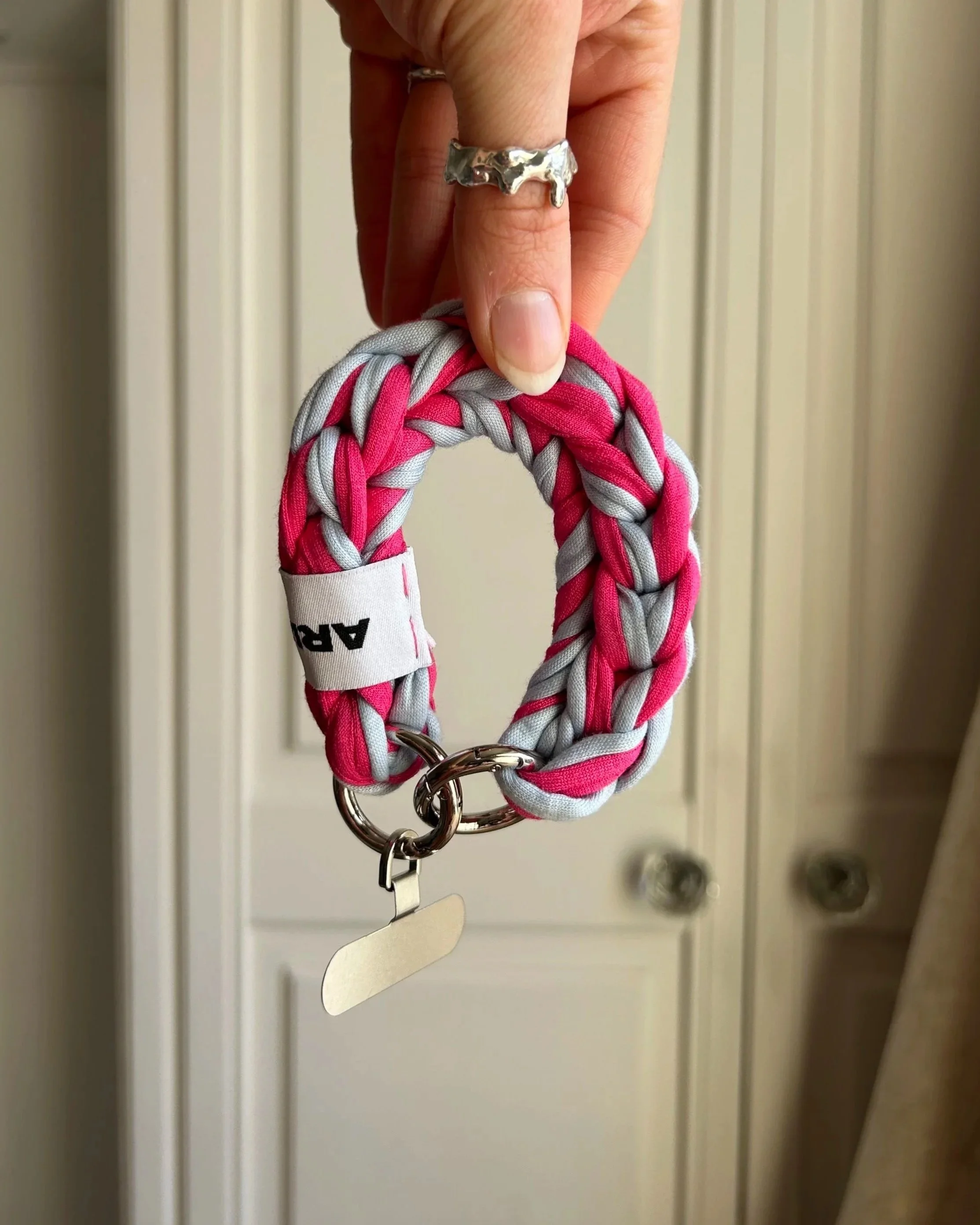 Hot Pink + Baby Blue Everyday Wrist Strap