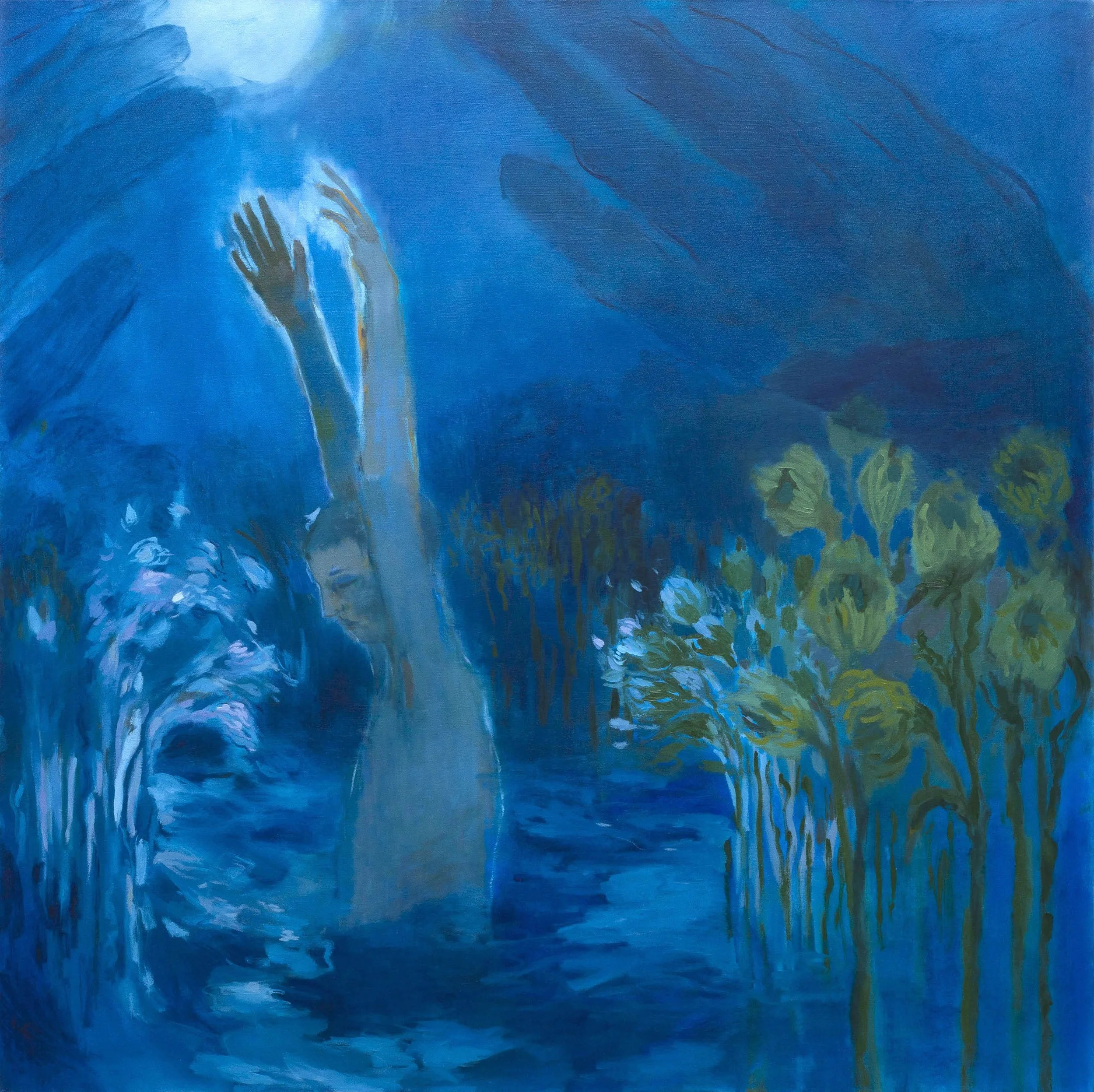 Transfiguration in Moonlight | Oil on canvas | 48 x 48 in. 122 x 122 cm.