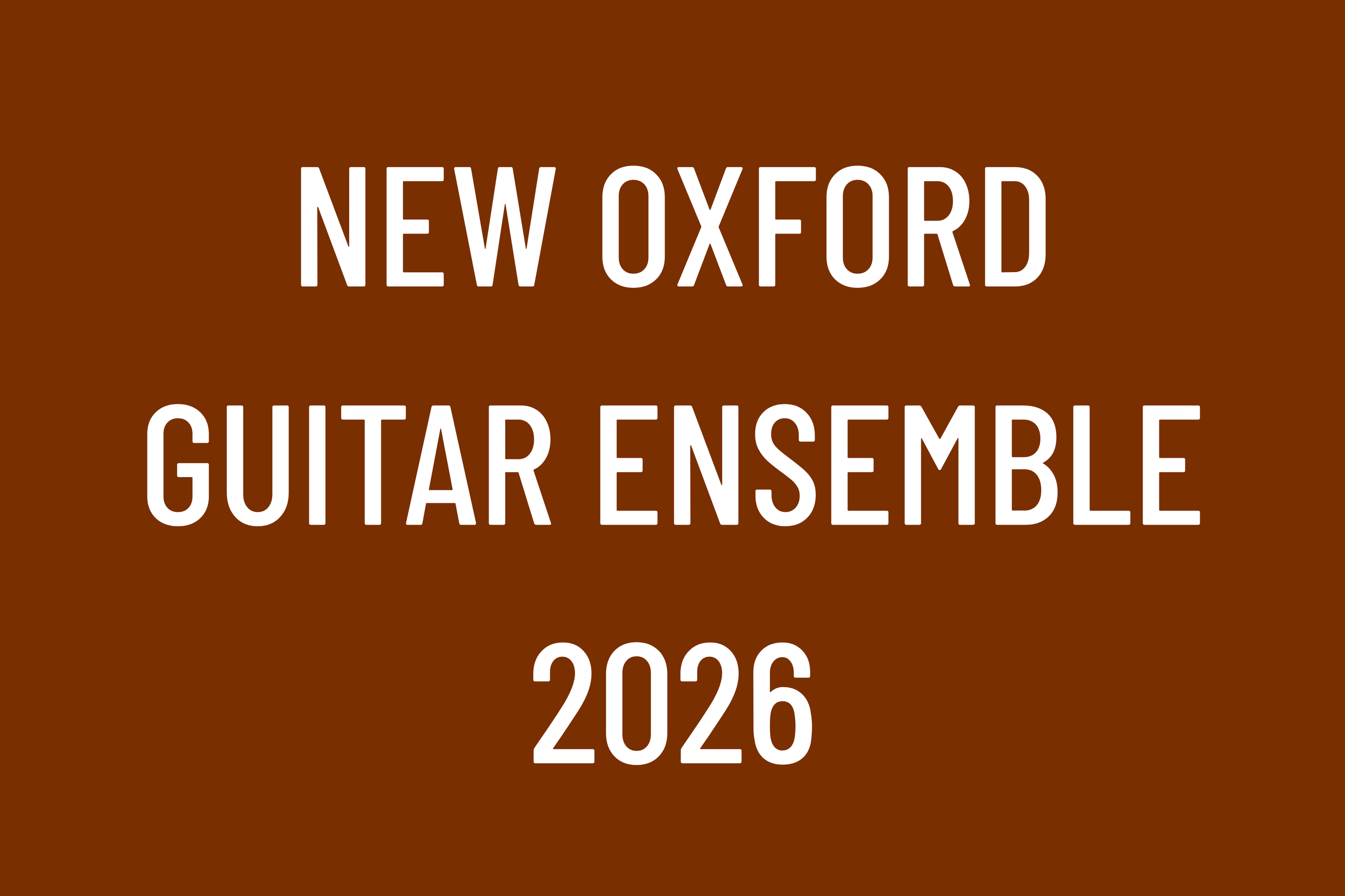 New Oxford Guitar Ensemble