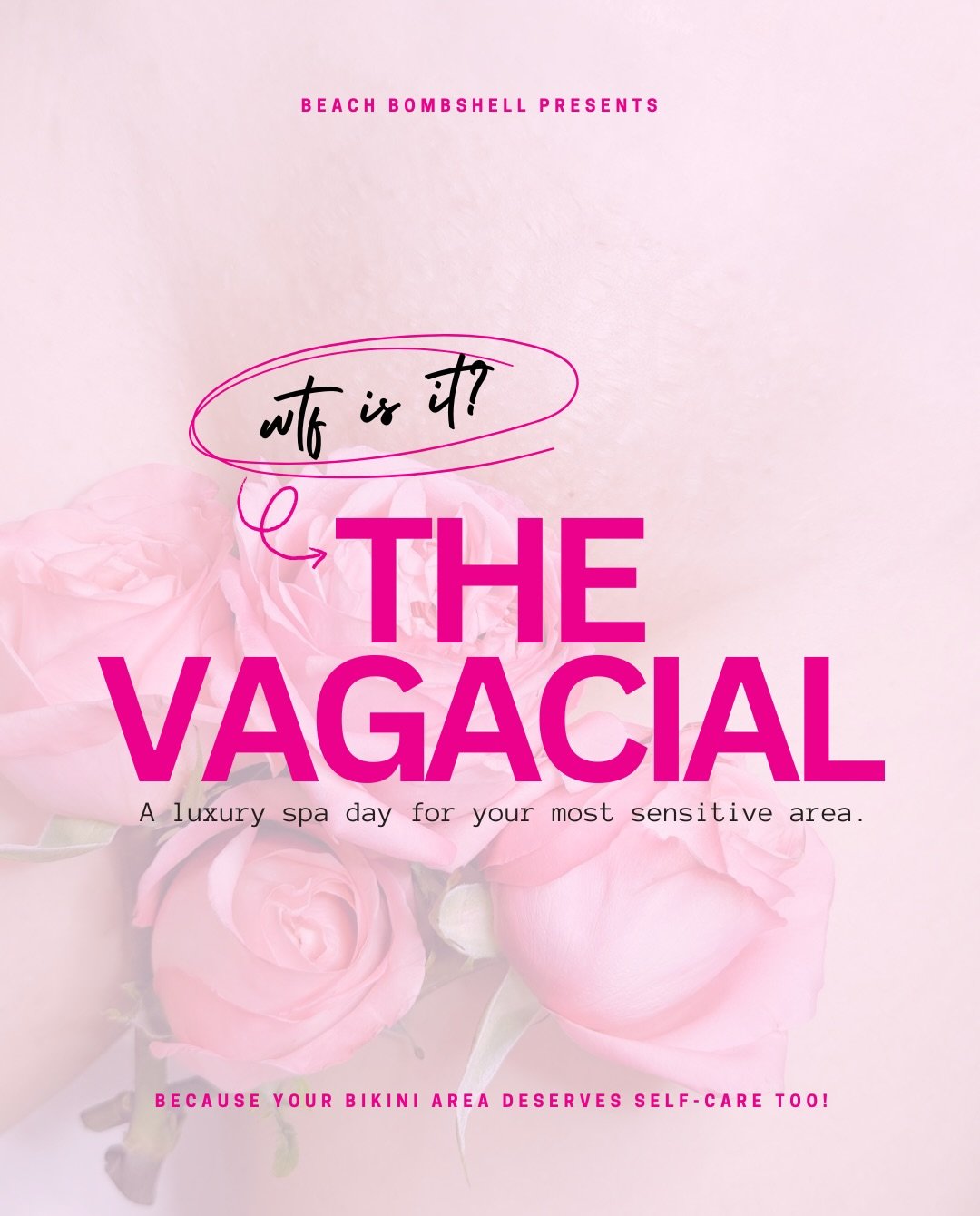 Ladies📣 If there&rsquo;s just ONE thing you need to experience at Beach Bombshell it&rsquo;s a VAGACIAL🌸 A facial for your most sensitive area! 

Upgrade your Brazilian Sugar with a Vagacial, link in profile to book now. Send me a message if you ha