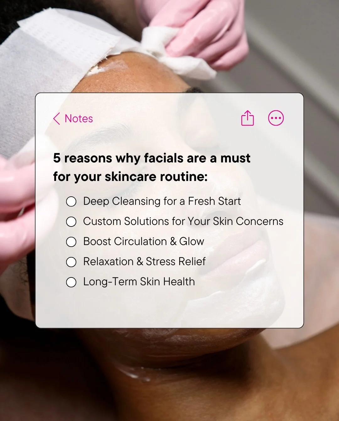 Tell me again, why haven&rsquo;t you booked a facial?!👀

Worried about downtime? Try a Red Carpet Facial, gentle, cleansing and hydrating&mdash; perfect for same day events! 

Message me and let&rsquo;s talk about which facial is perfect for YOU🫶 
