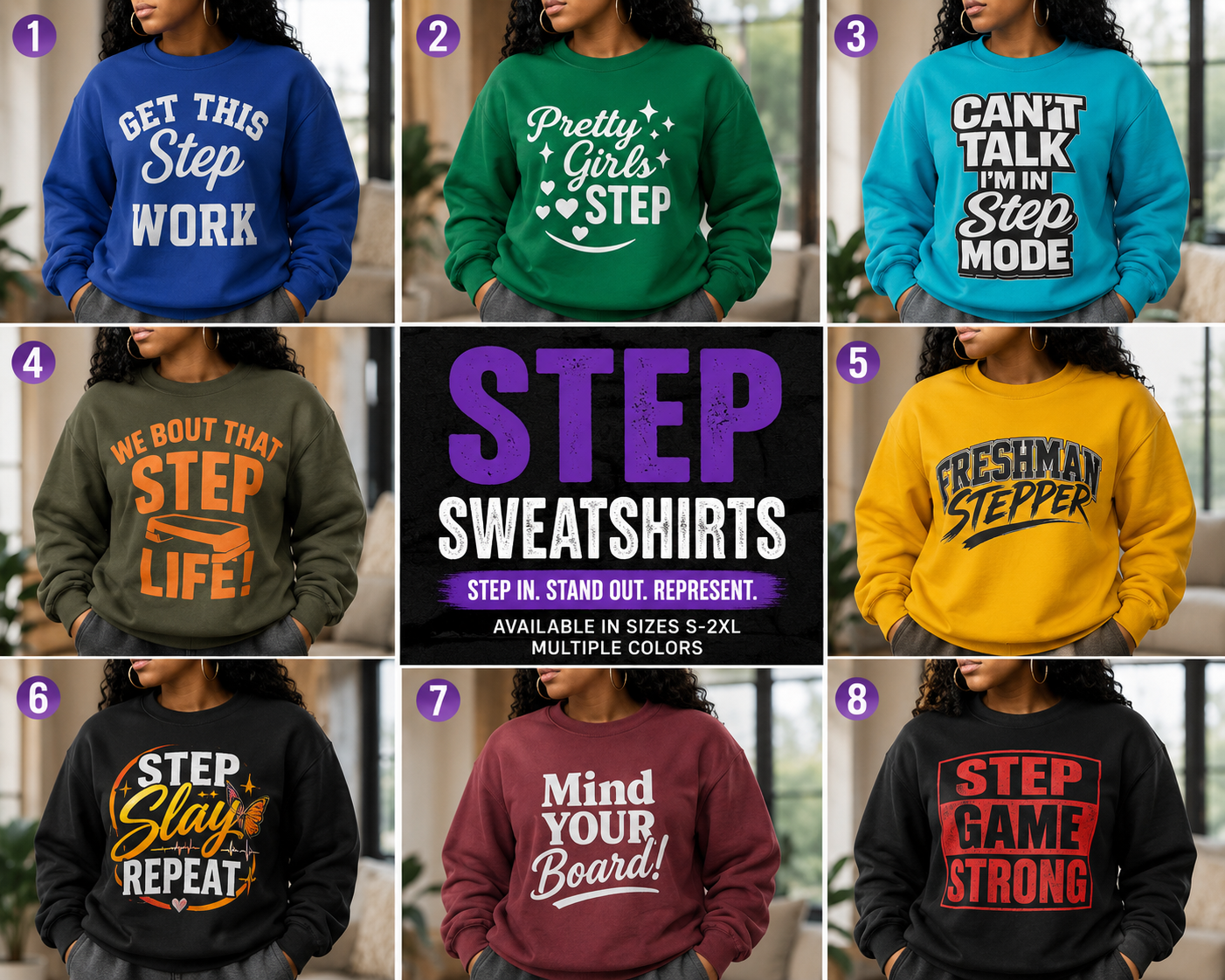 Step Sweatshirts