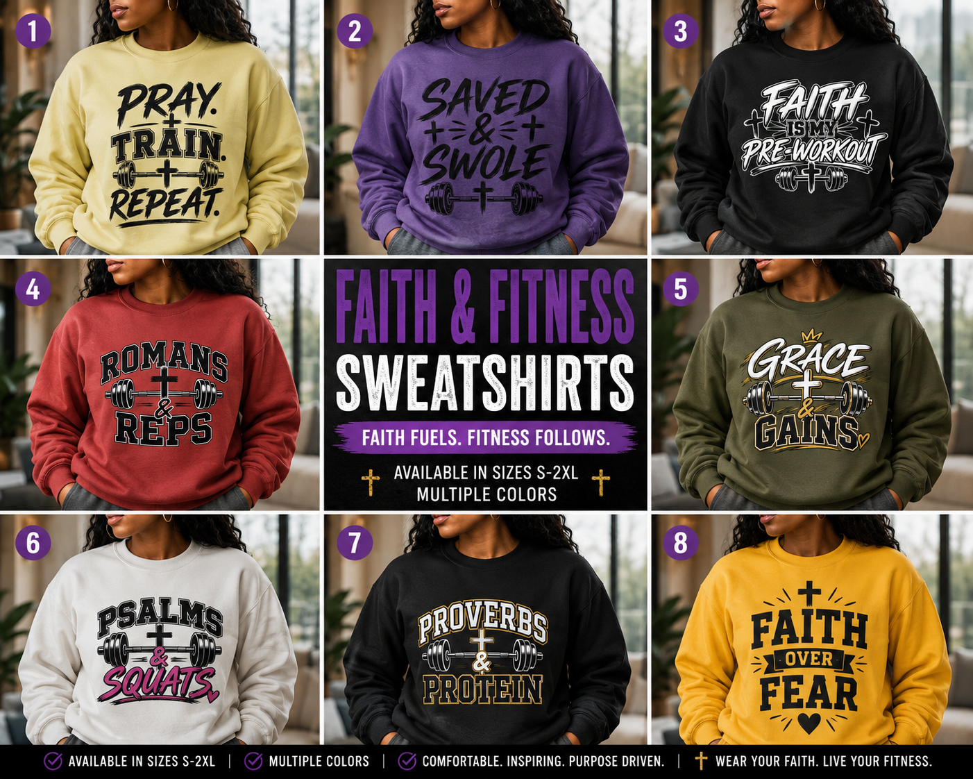 Faith & Fitness Sweatshirts