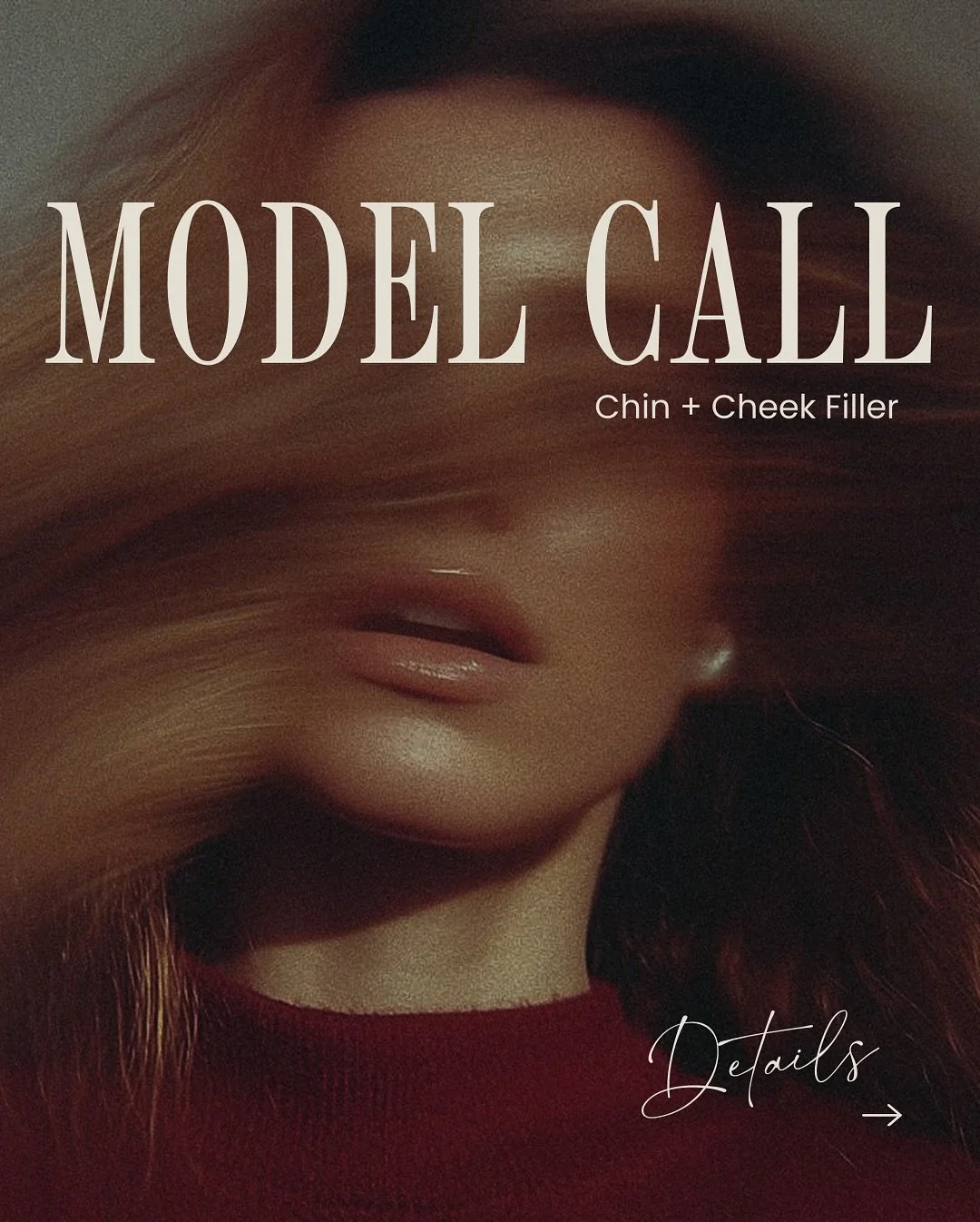 We&rsquo;re offering a limited model call for advanced chin + cheek filler. A chance to experience natural facial balancing at a special rate.

Here&rsquo;s what you need to know:
&bull; Syringes are normally $700 each, for this model call, you will 