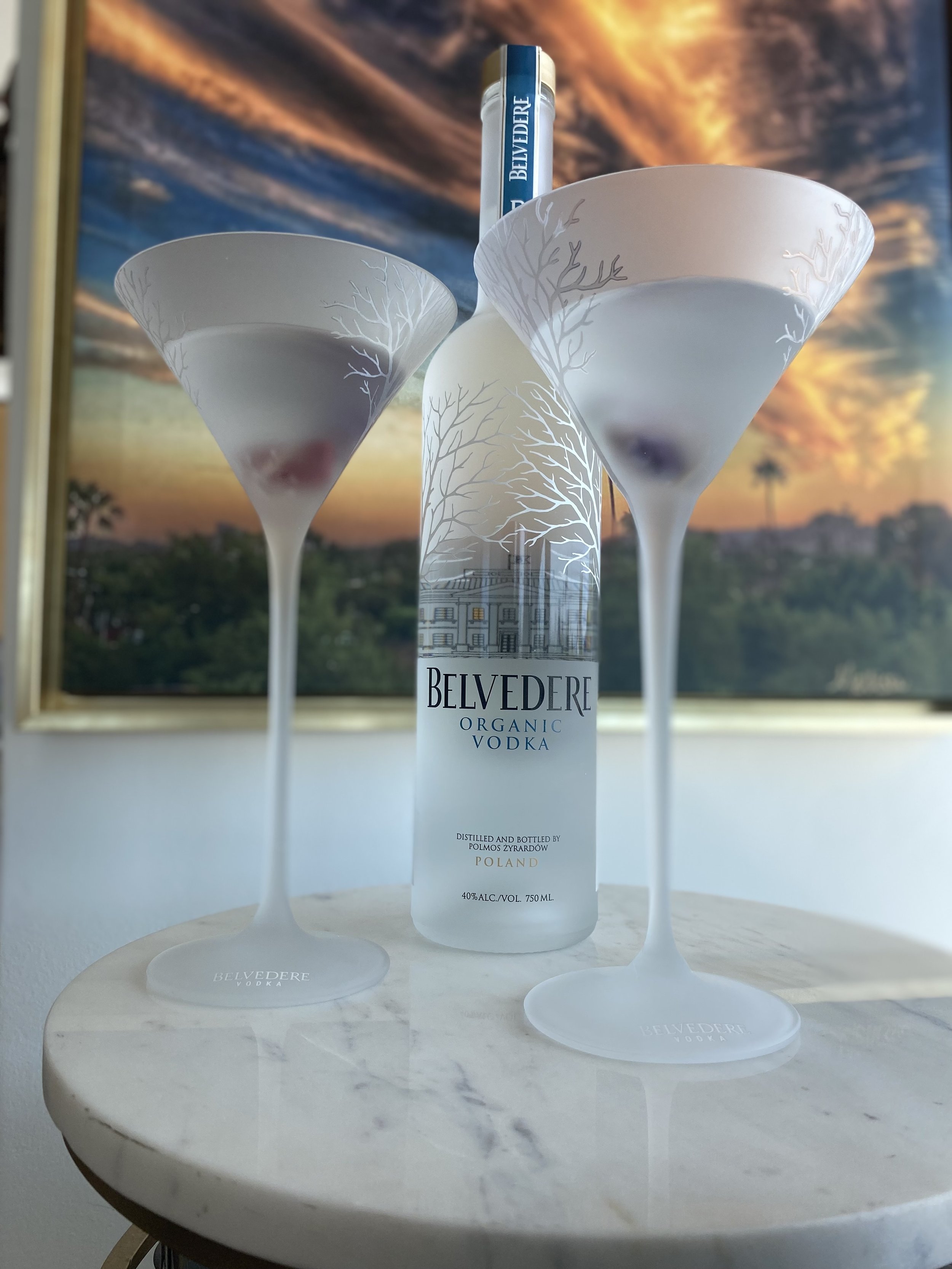Energy Rock Martini Sculpture (Belvedere)