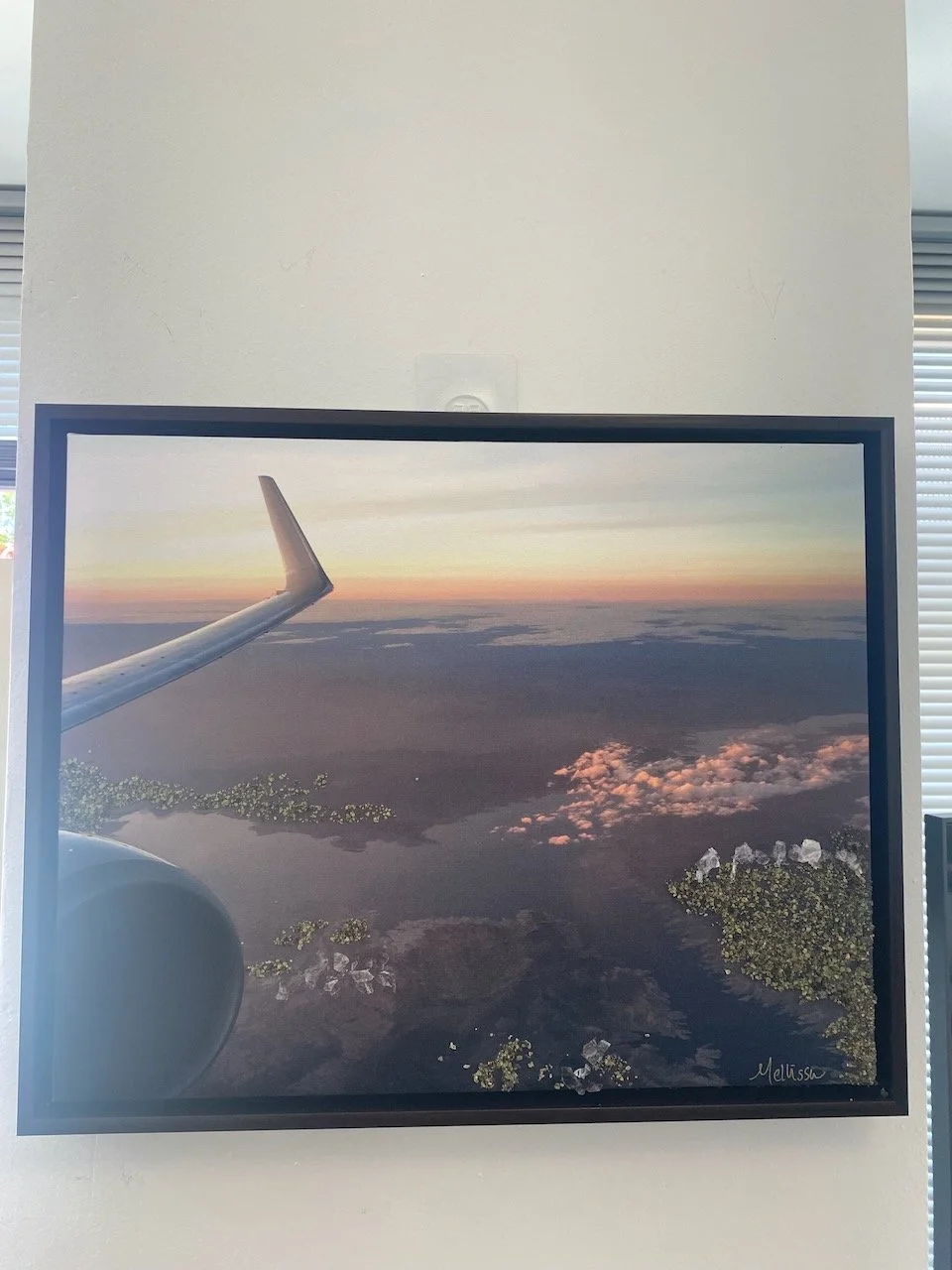 "Flight over Wonder"
Size: 16" x 20" x 2" - Framed