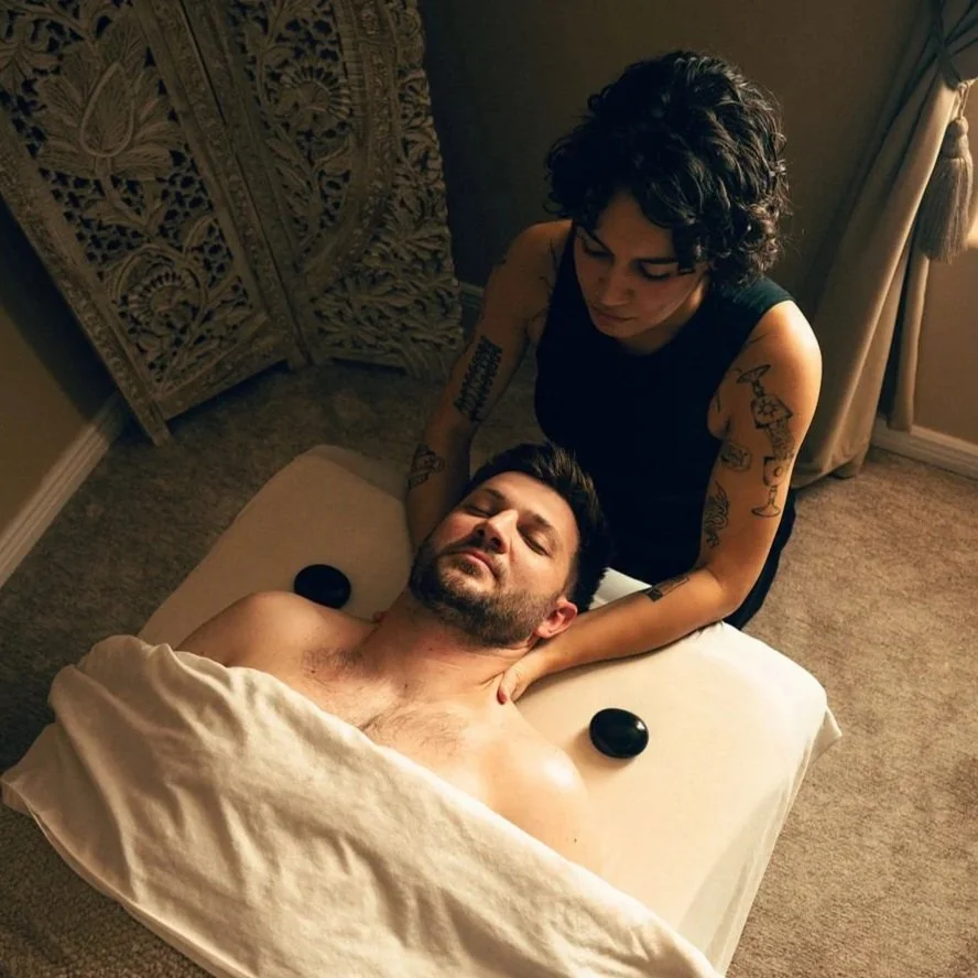 Hot stone massage near me in Salt Lake City, designed to ease muscle stiffness, improve circulation, and reduce stress