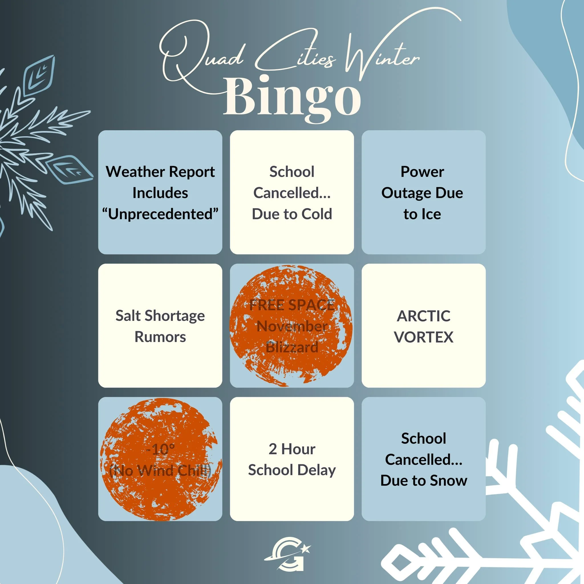 Well&hellip; winter is filling in the card &mdash; and we&rsquo;re officially calling the BINGO square.

With overnight temperatures dropping well below zero, Friday is officially checking off a square we were hoping to avoid. 🥶

✨ We will be open F