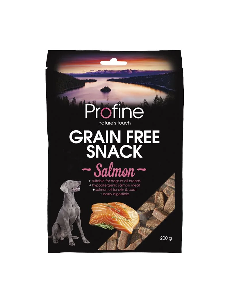 PF Dog Grain Free Semi Moist Snack Salm 200 g