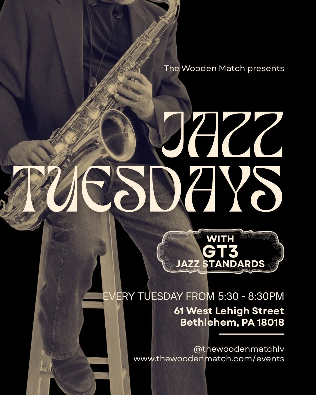 LIVE MUSIC JAZZ TUESDAYS